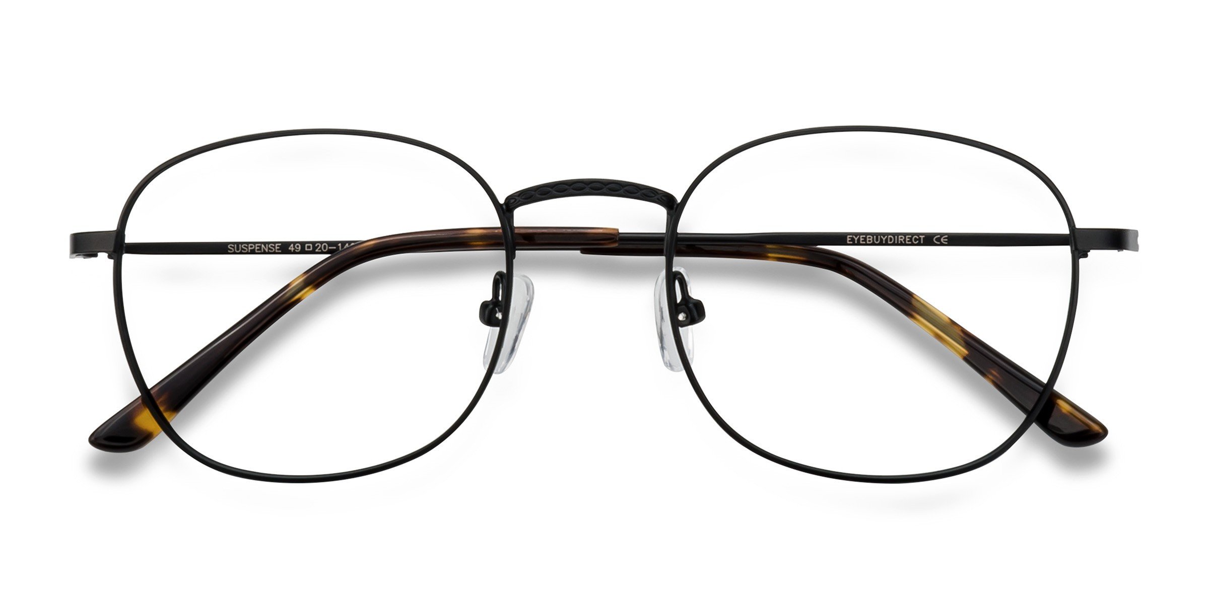 Black Suspense - Metal Eyeglasses