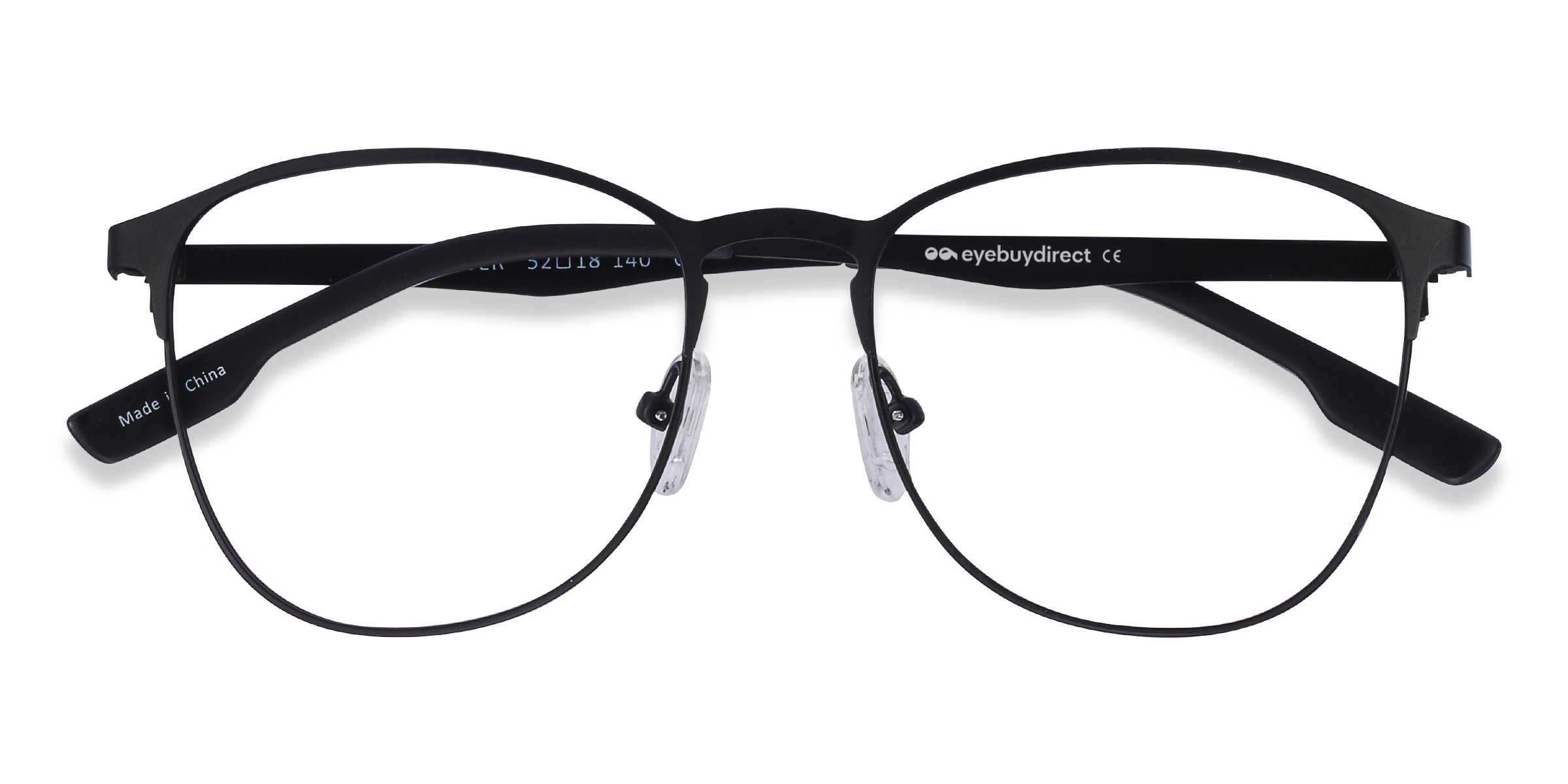 Matte Black Ember - Metal Eyeglasses