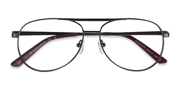 Gunmetal Discover -  Vintage Metal Eyeglasses
