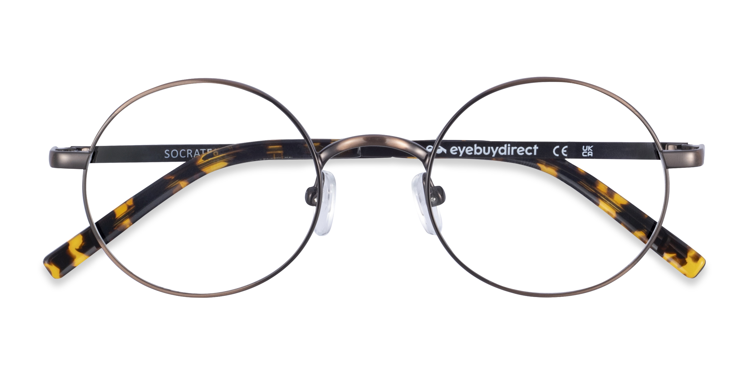 Brown Tortoise Socrates - Metal Eyeglasses