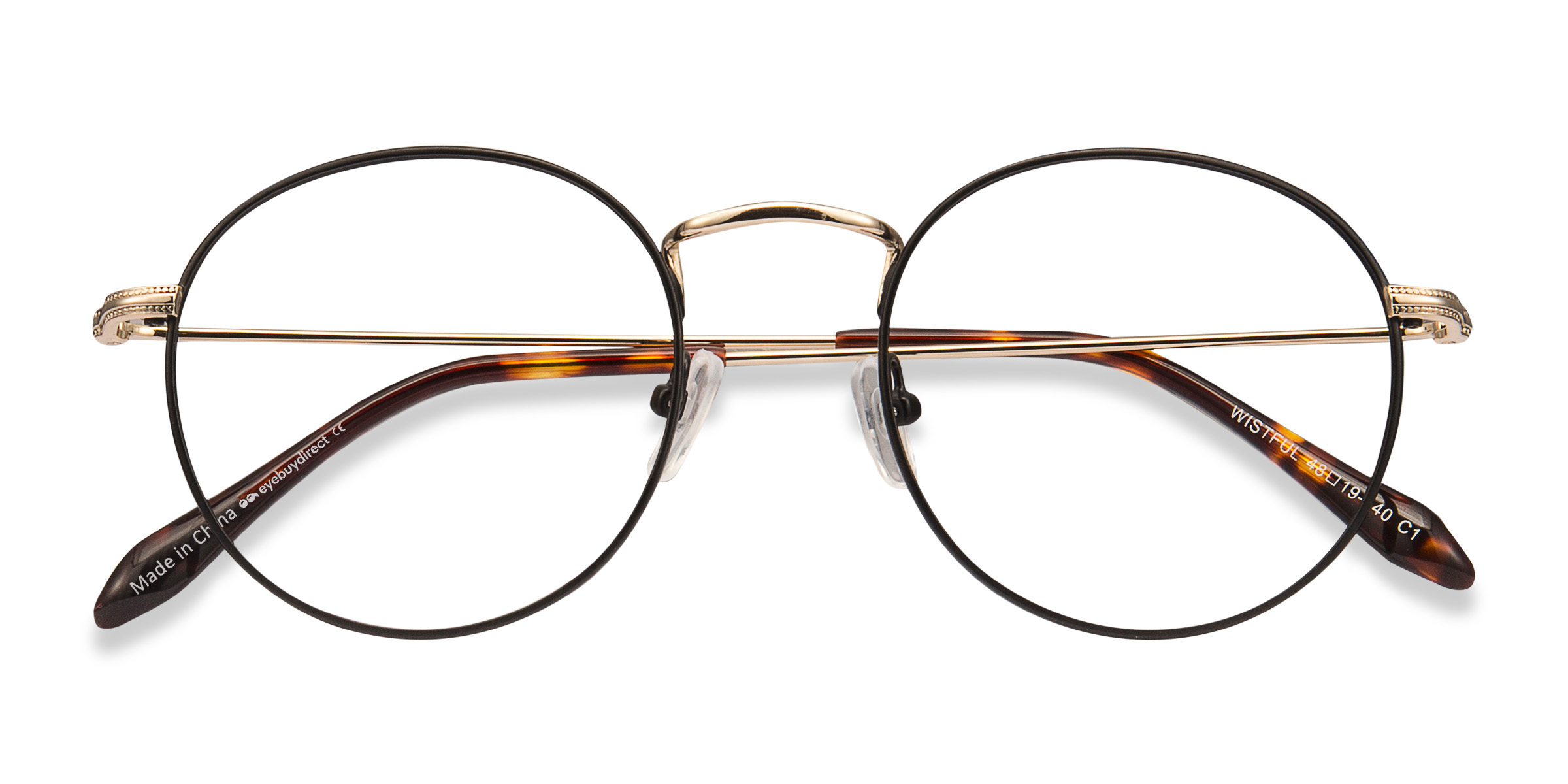 Black Wistful -  Metal Eyeglasses