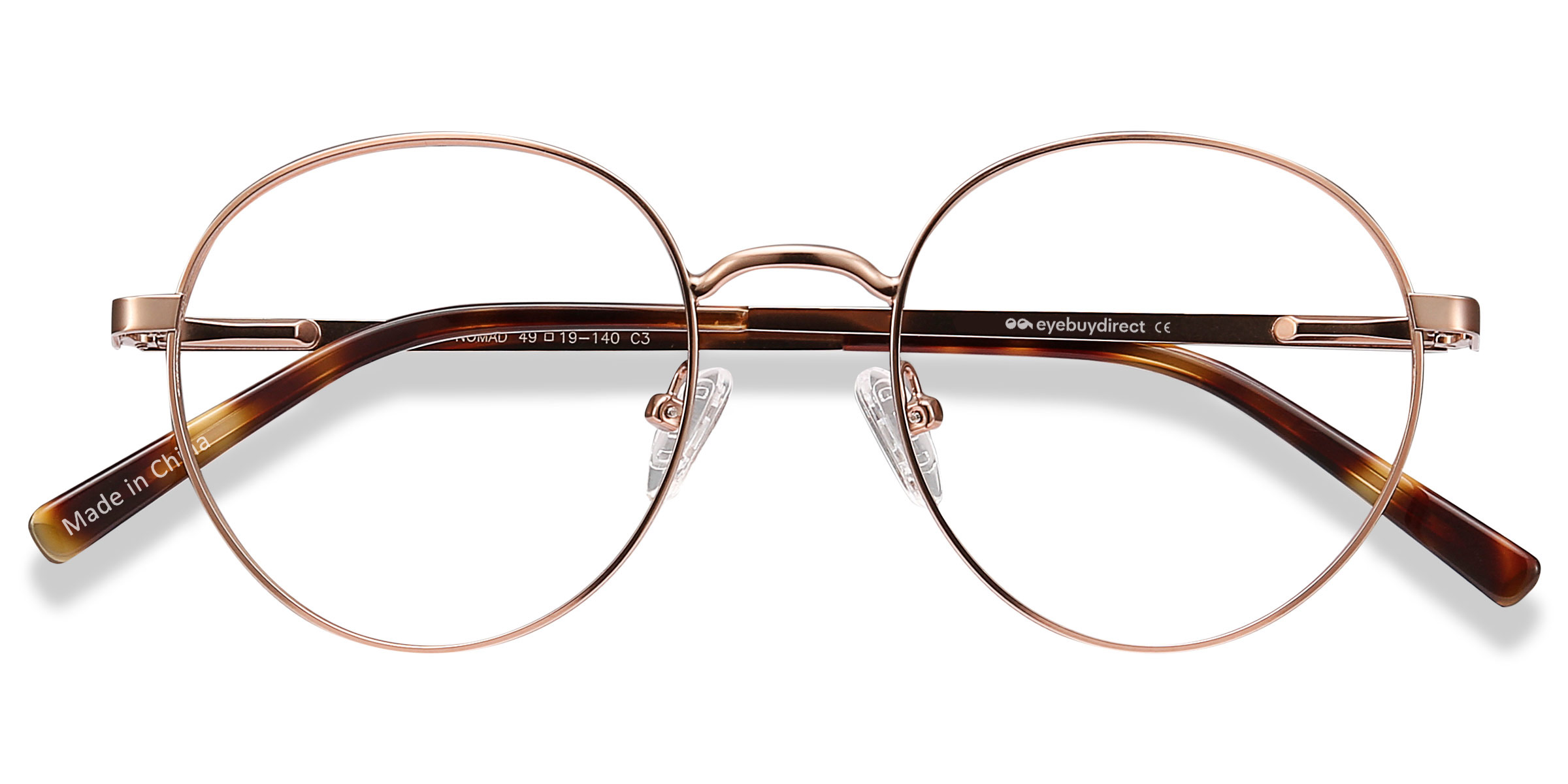 Or rose Nomad - Métal Lunettes de vue