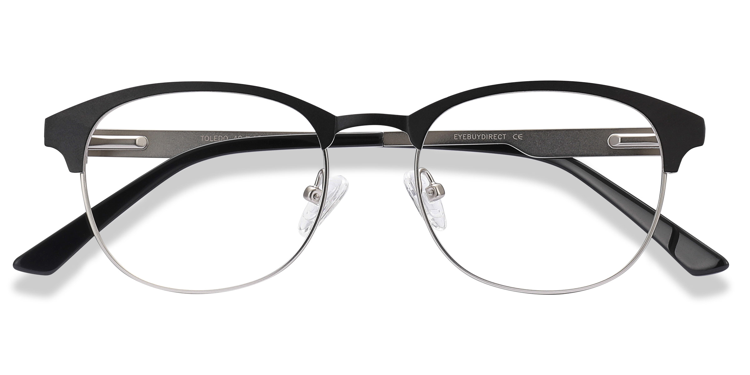 Black Toledo -  Metal Eyeglasses