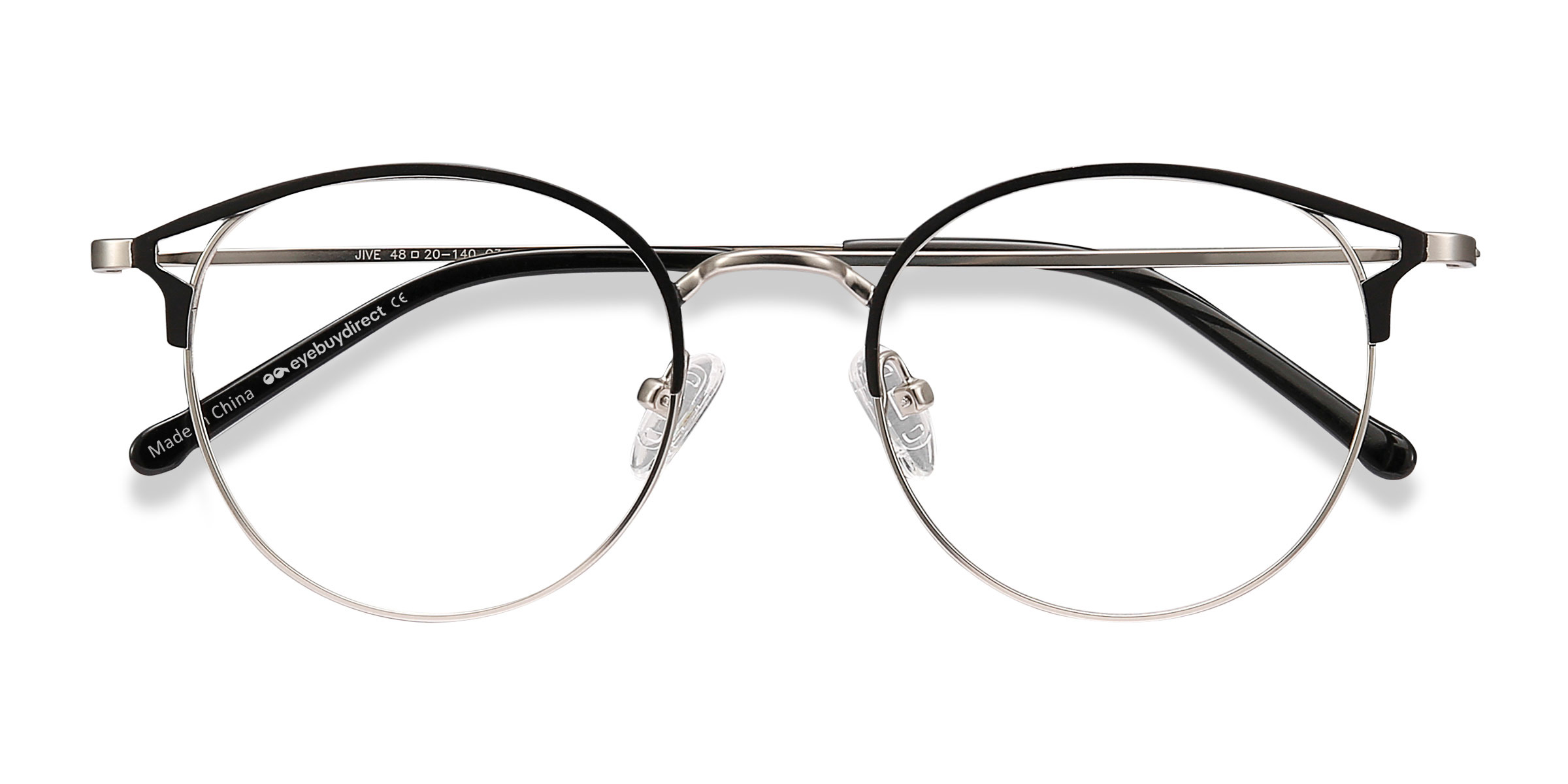 Black & Silver Jive - Métal Lunettes de vue