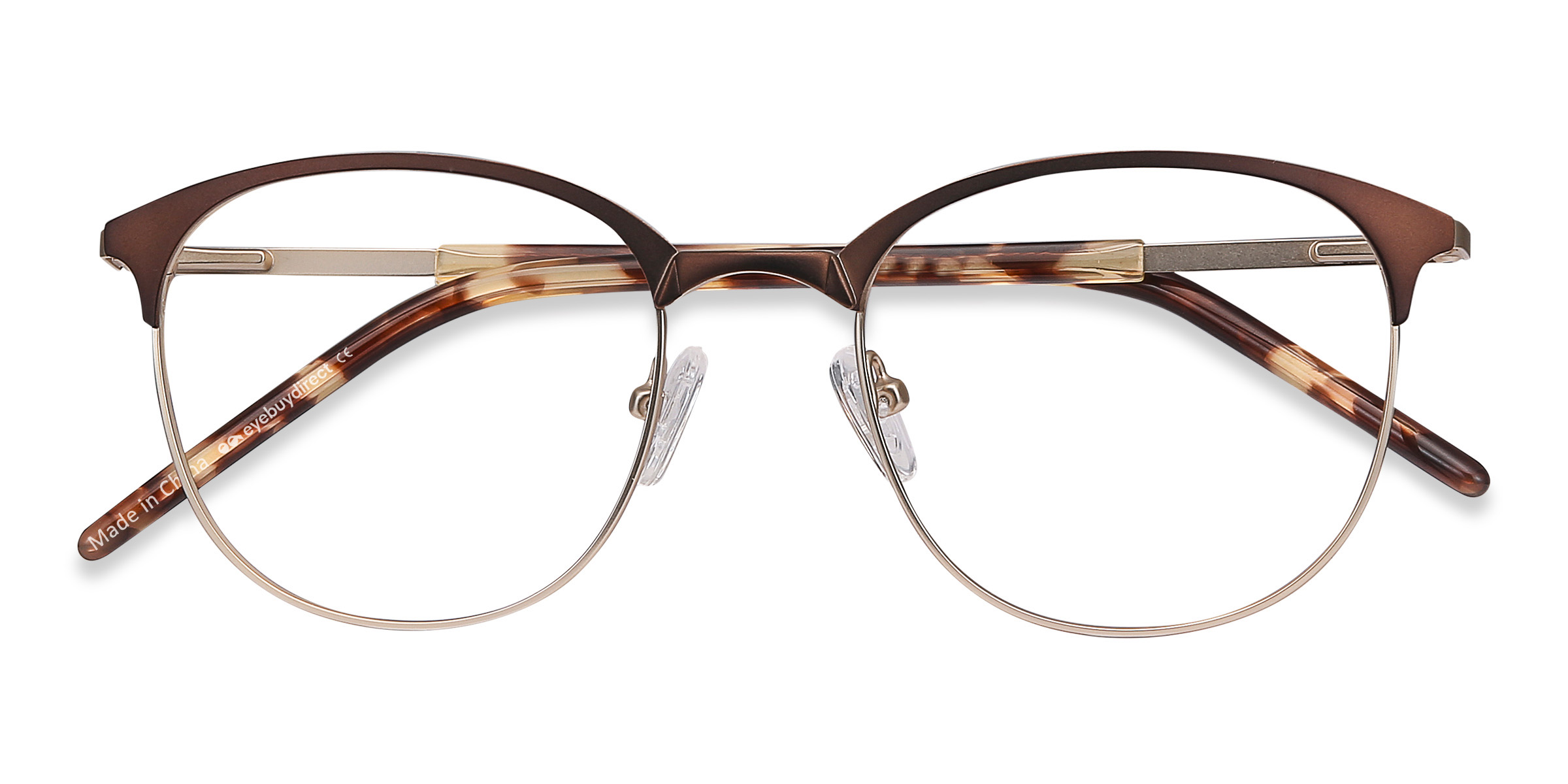 Brown Golden Perceive - Metal Eyeglasses