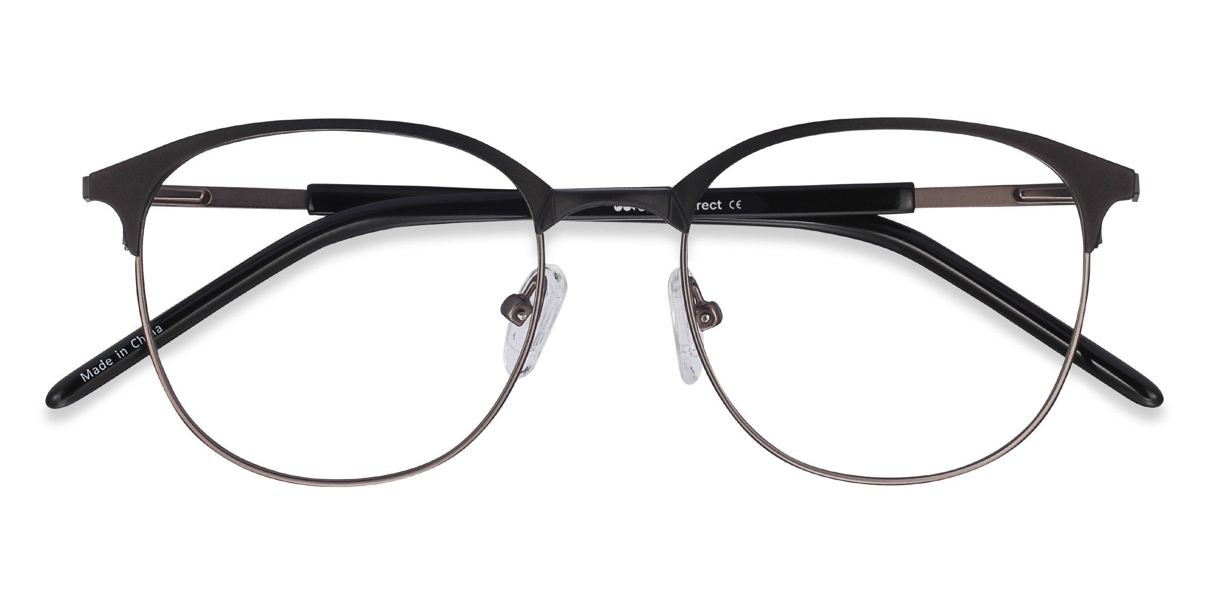 Black Gunmetal Perceive - Metal Eyeglasses