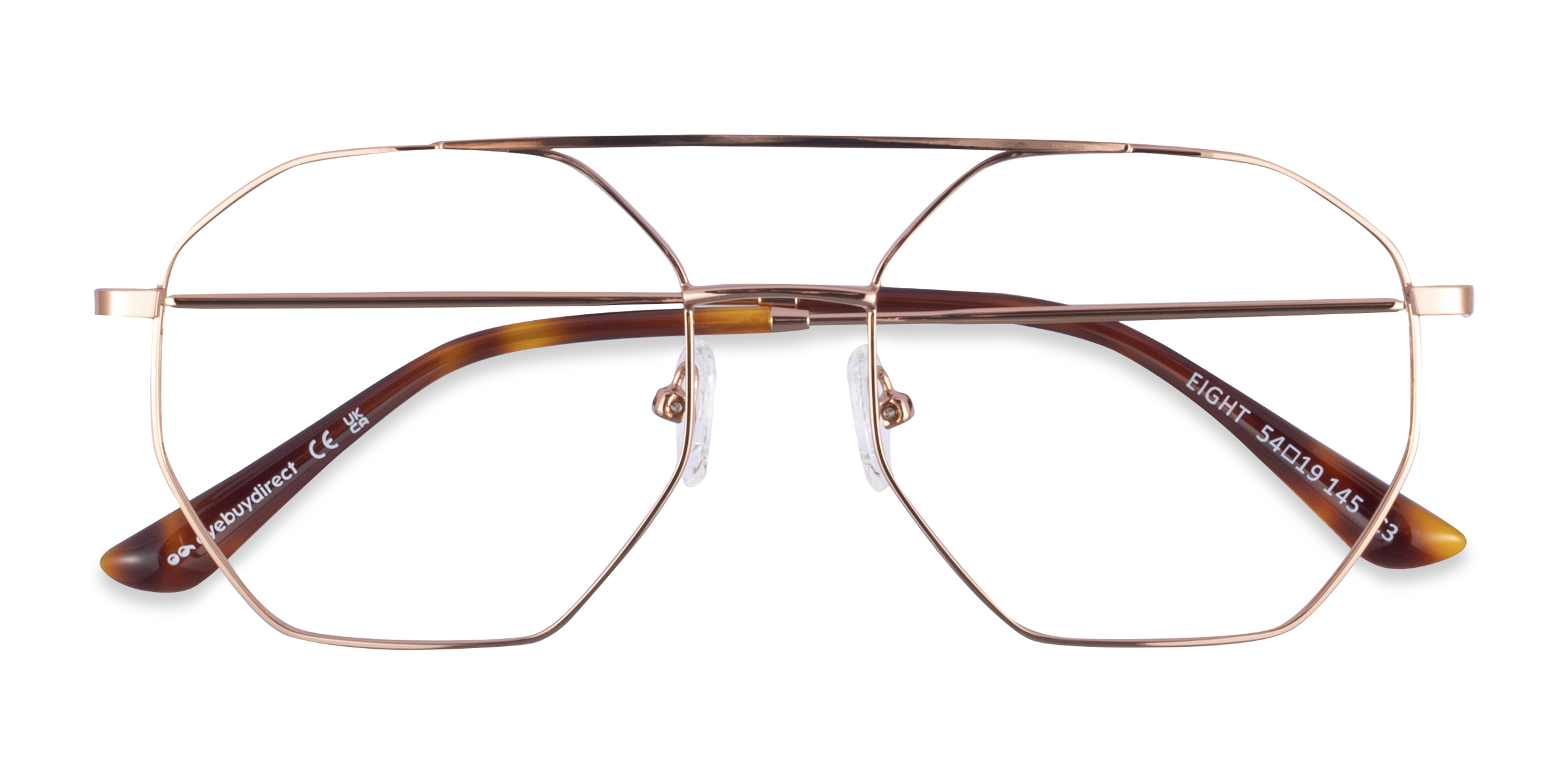 Or rose Eight - Métal Lunettes de vue