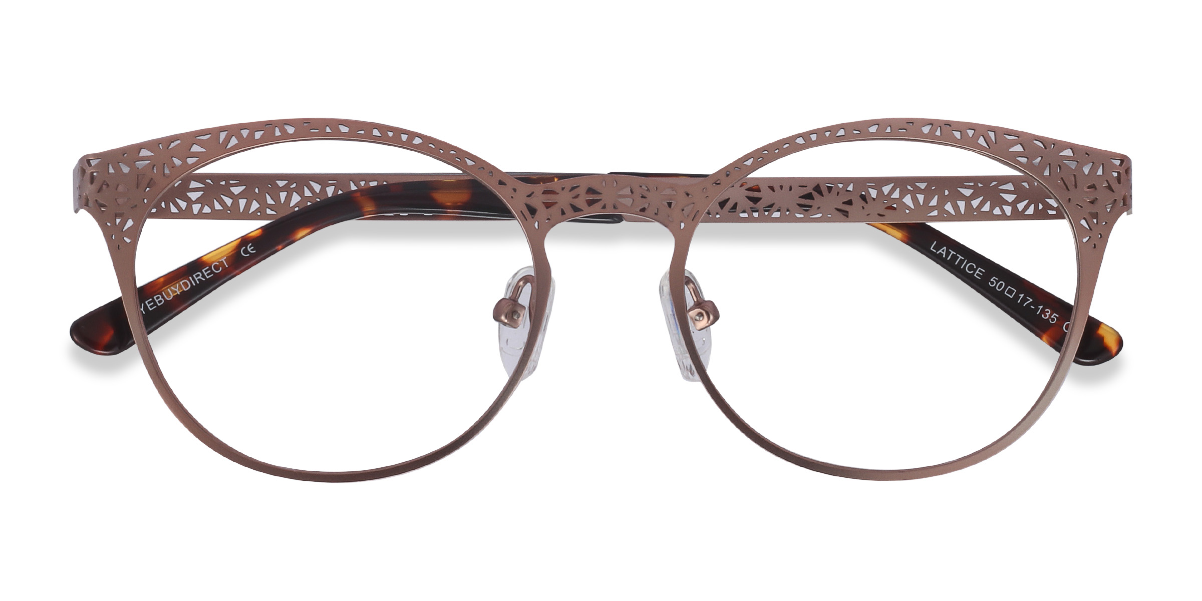 Or rose Lattice -  Métal Lunettes de vue