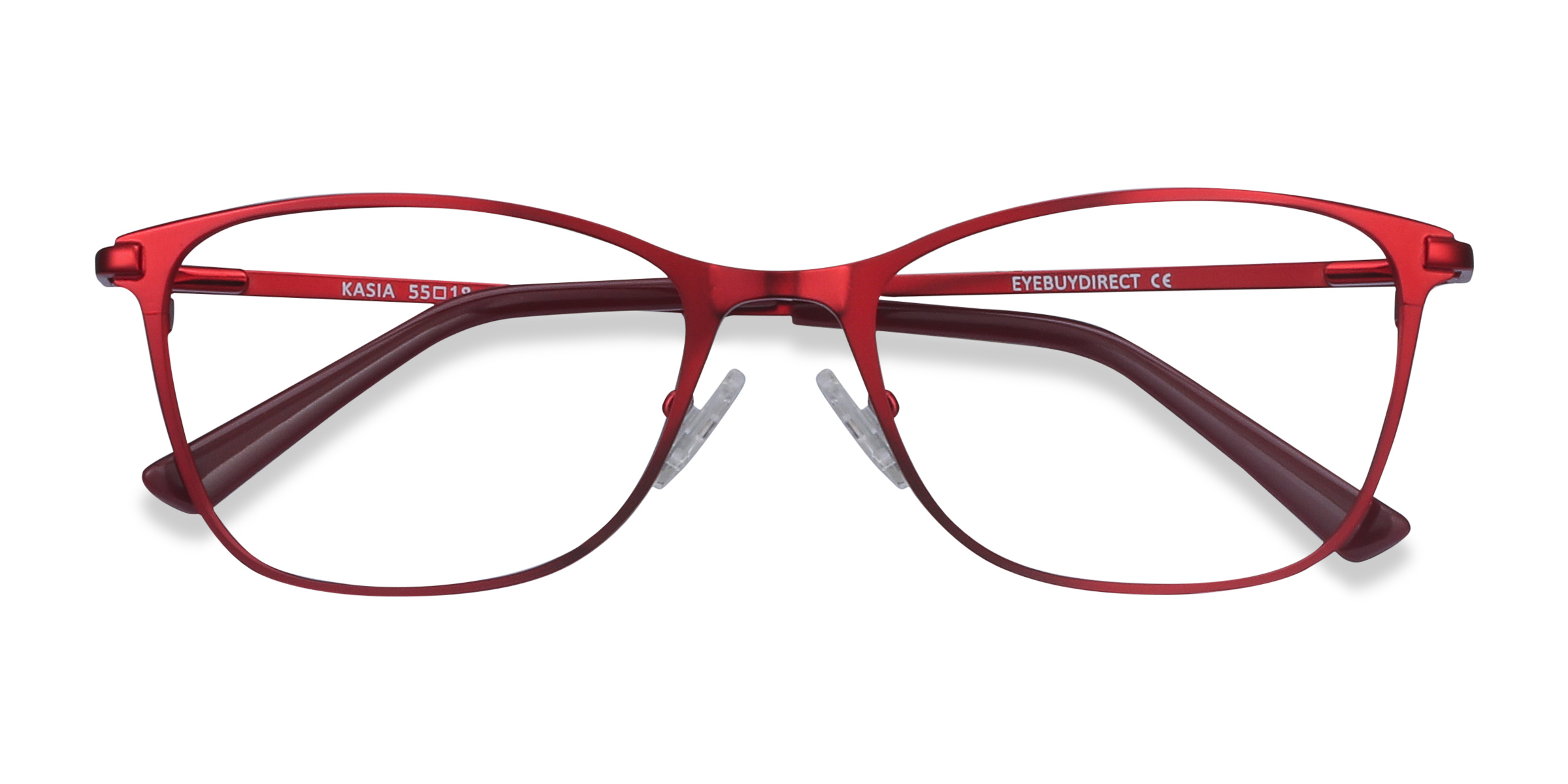 Burgundy Kasia - Metal Eyeglasses