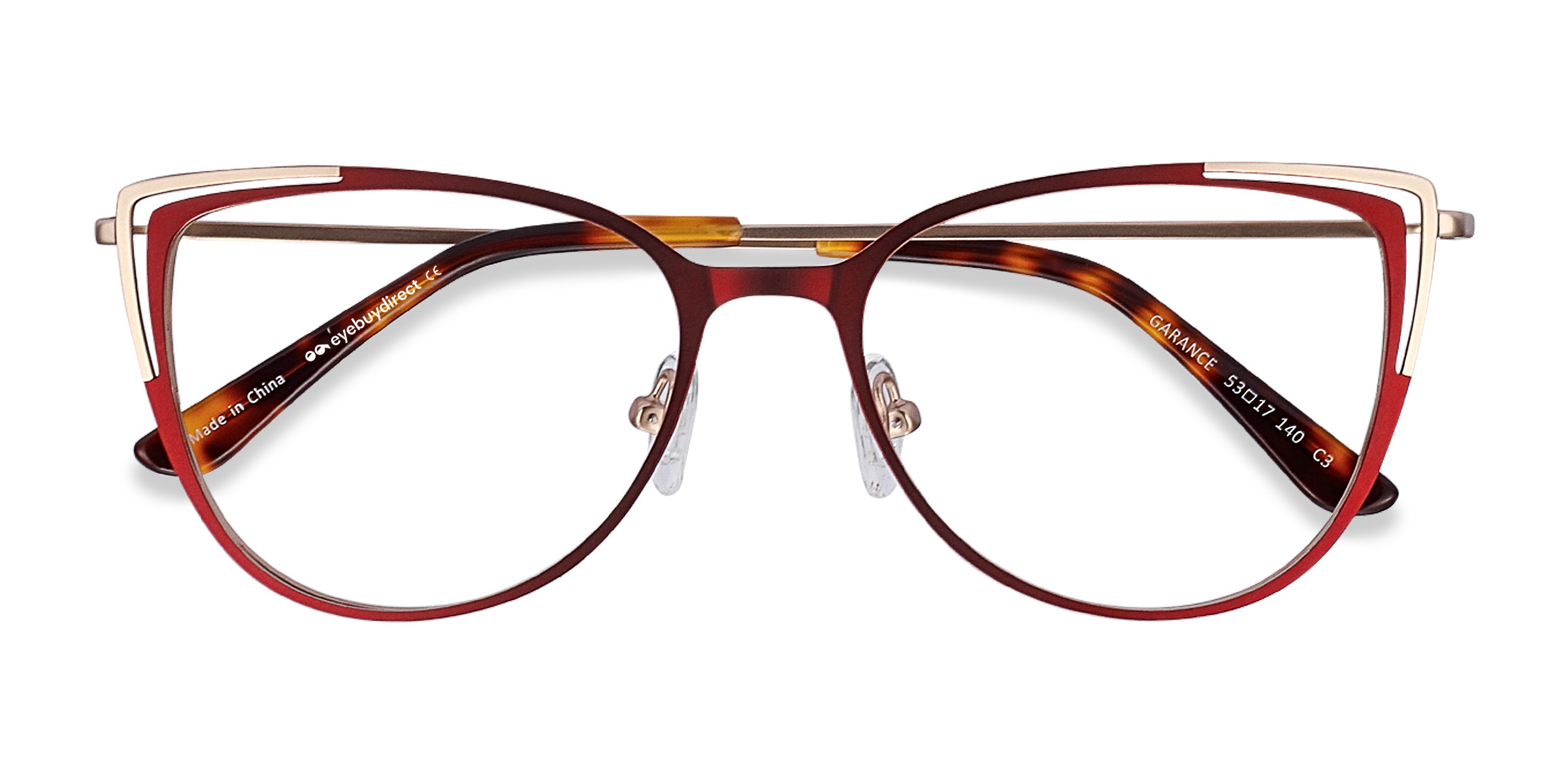 Red & Gold Garance - Metal Eyeglasses