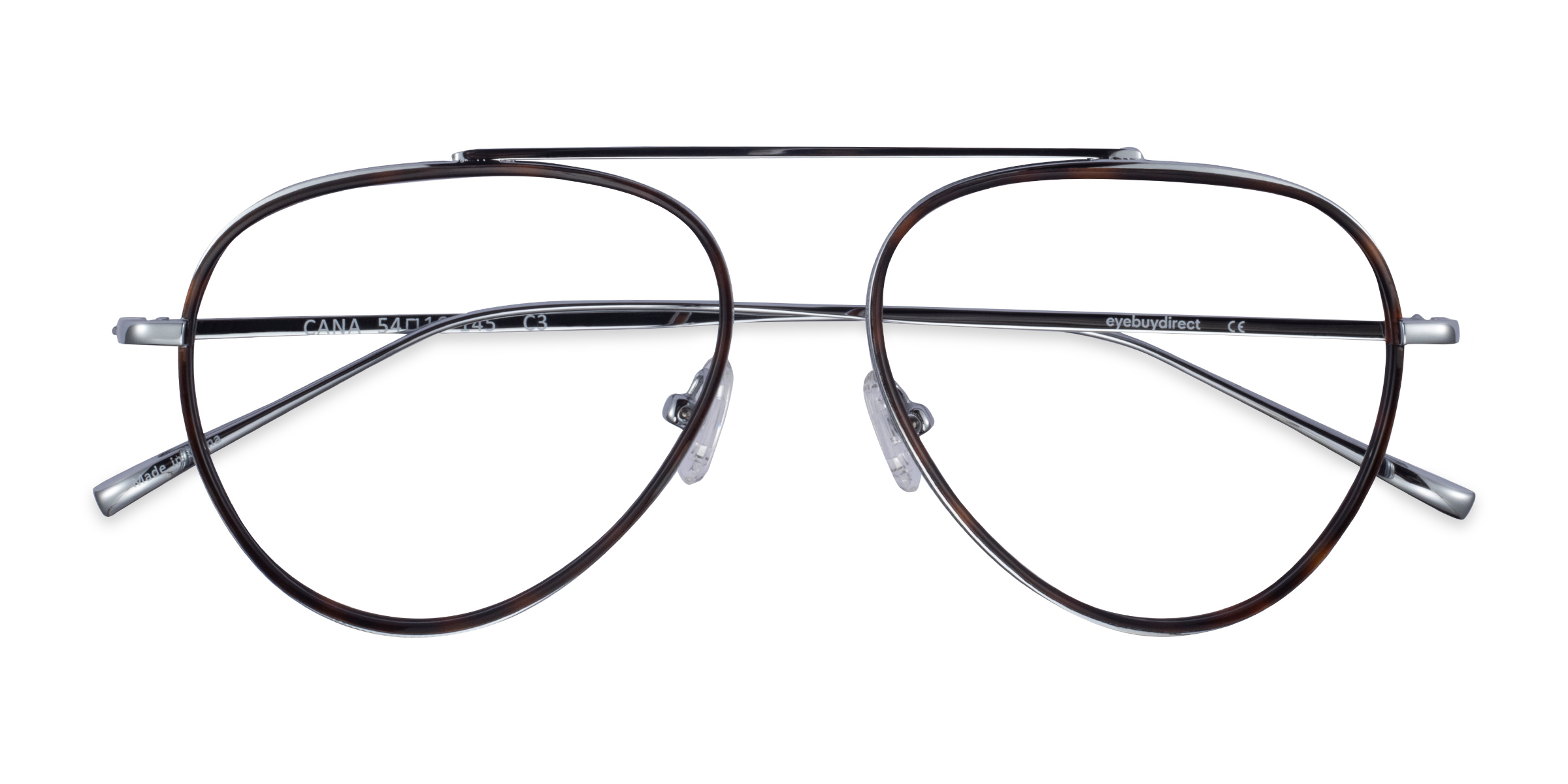 Tortoise Silver Cana - Metal Eyeglasses