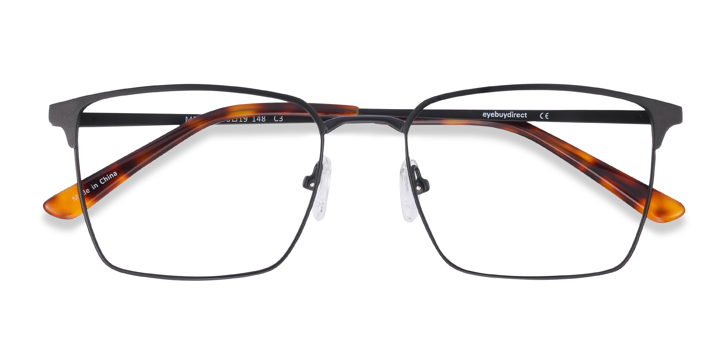 Black Metro -  Metal Eyeglasses