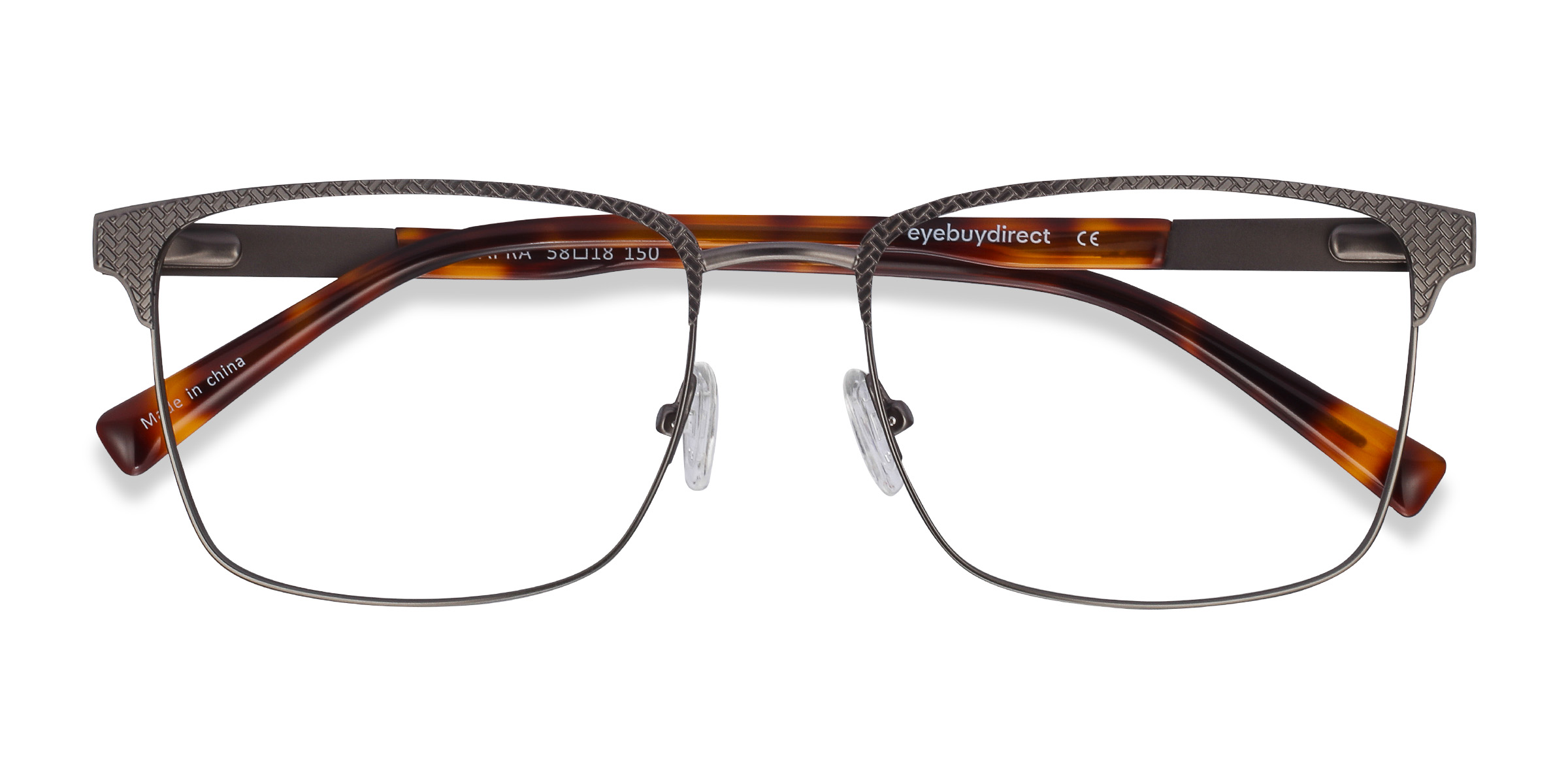 Gunmetal Capra - Acetate-metal Eyeglasses