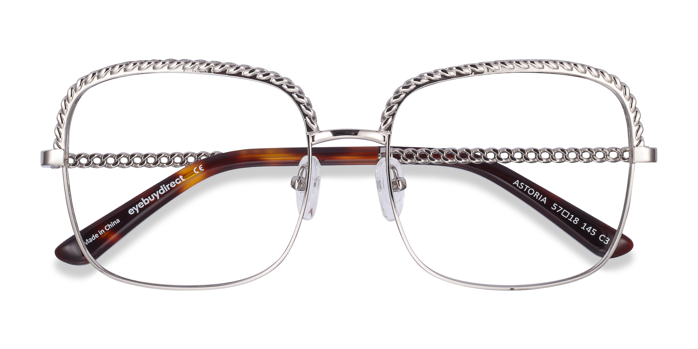 Argenté Astoria - Métal Lunettes de vue