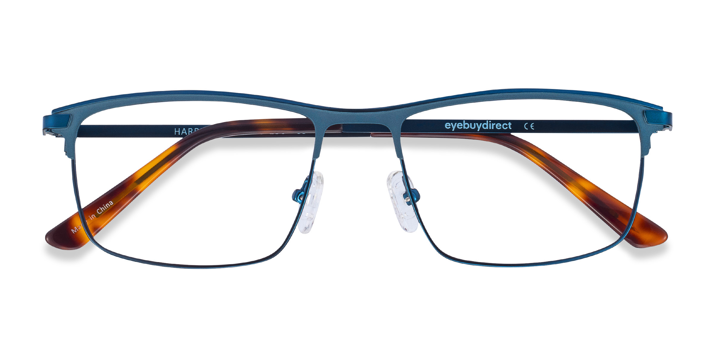 Navy Harrison -  Metal Eyeglasses