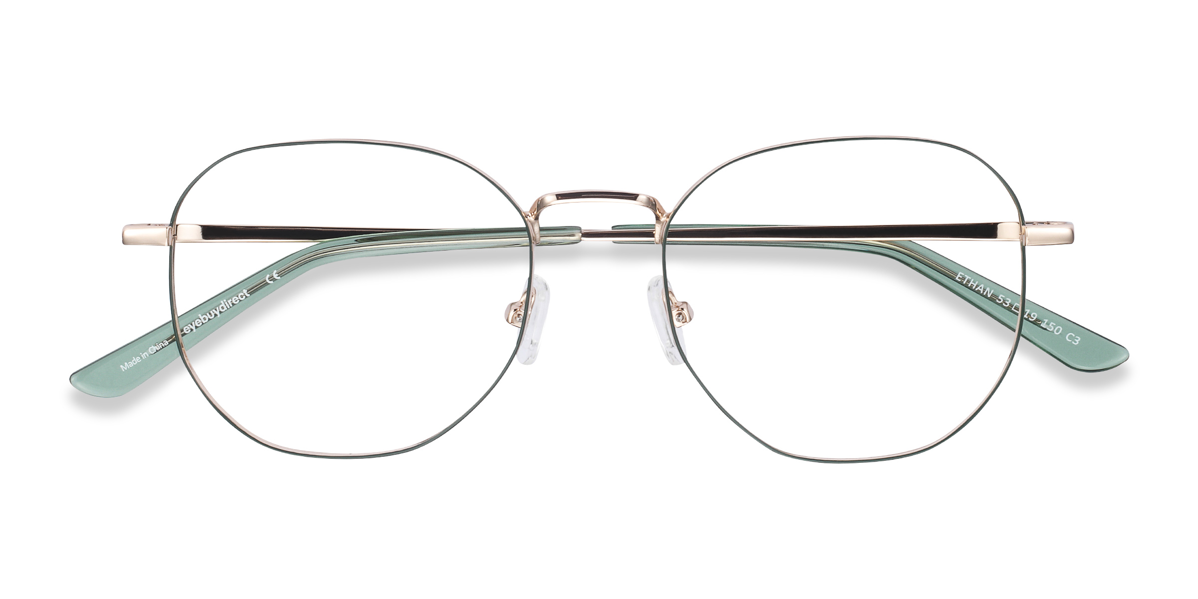 Avocado & Gold Ethan - Metal Eyeglasses