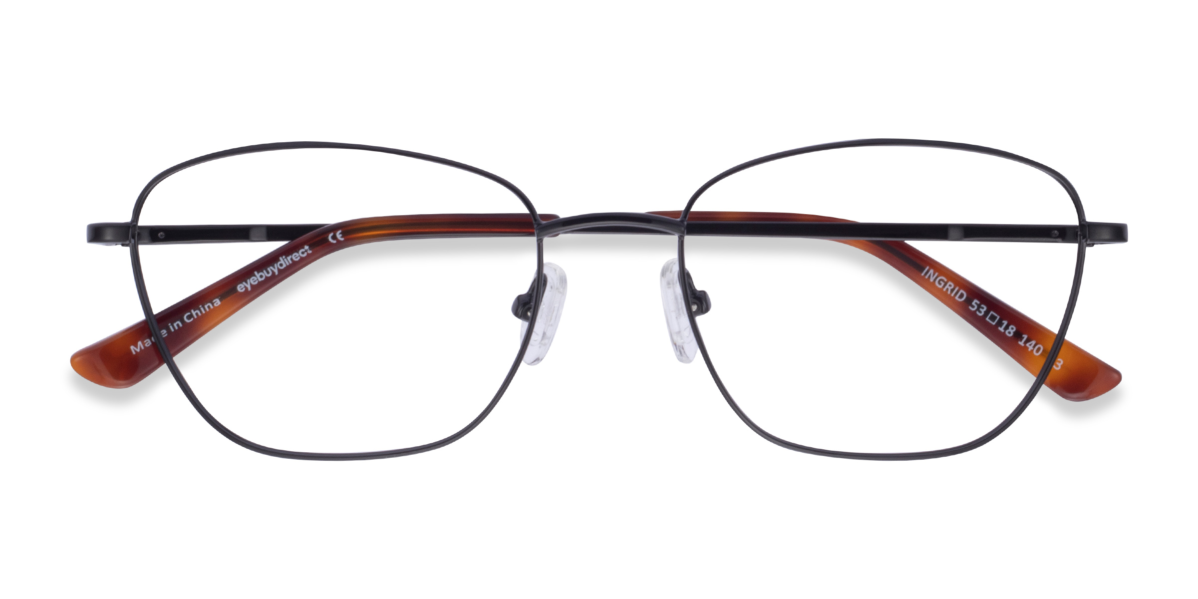 Shiny Black Ingrid - Métal Lunettes de vue