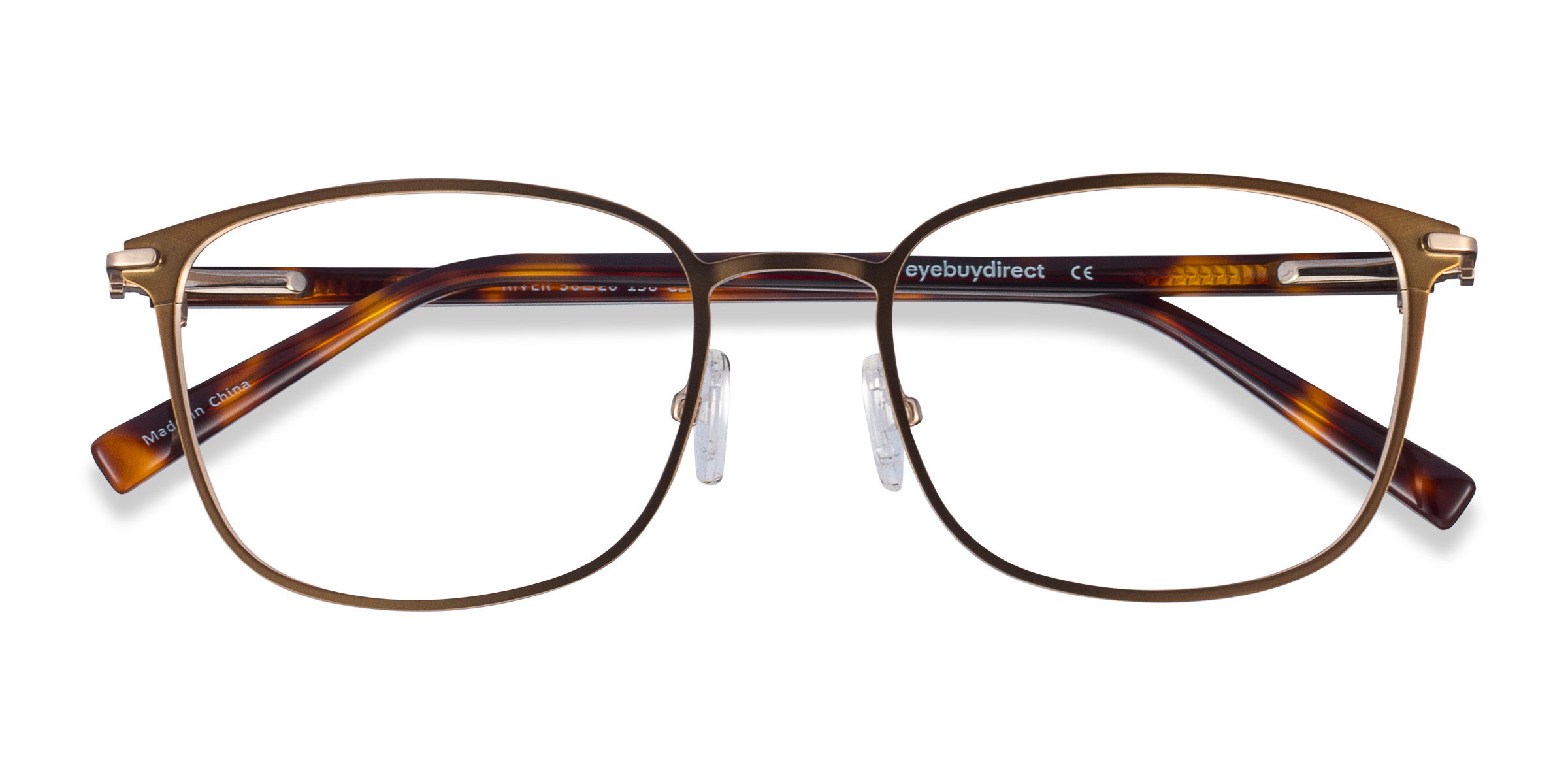 Bronze & Gold River - Acetate-metal Eyeglasses
