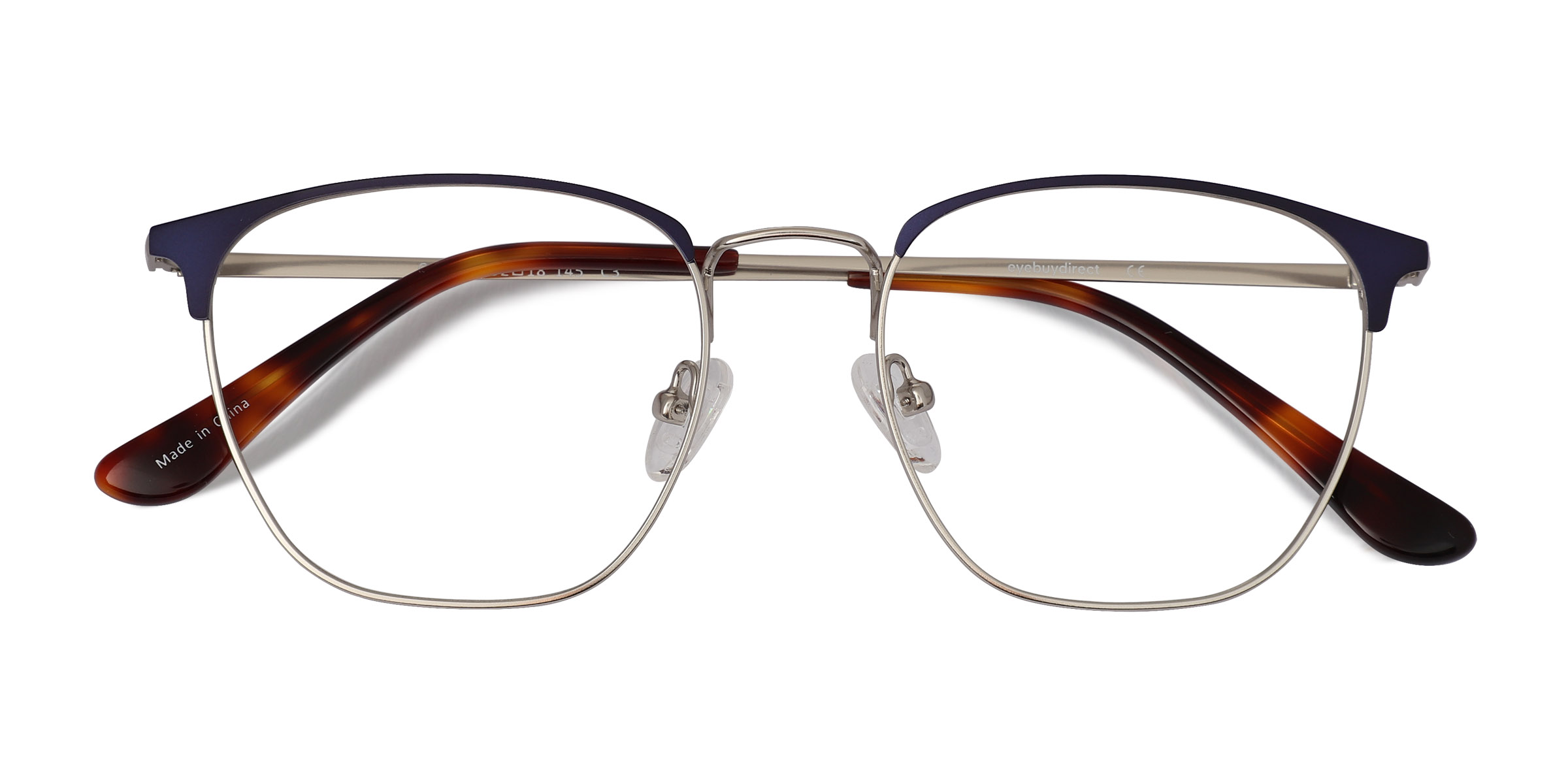 Blue Silver Codex - Metal Eyeglasses