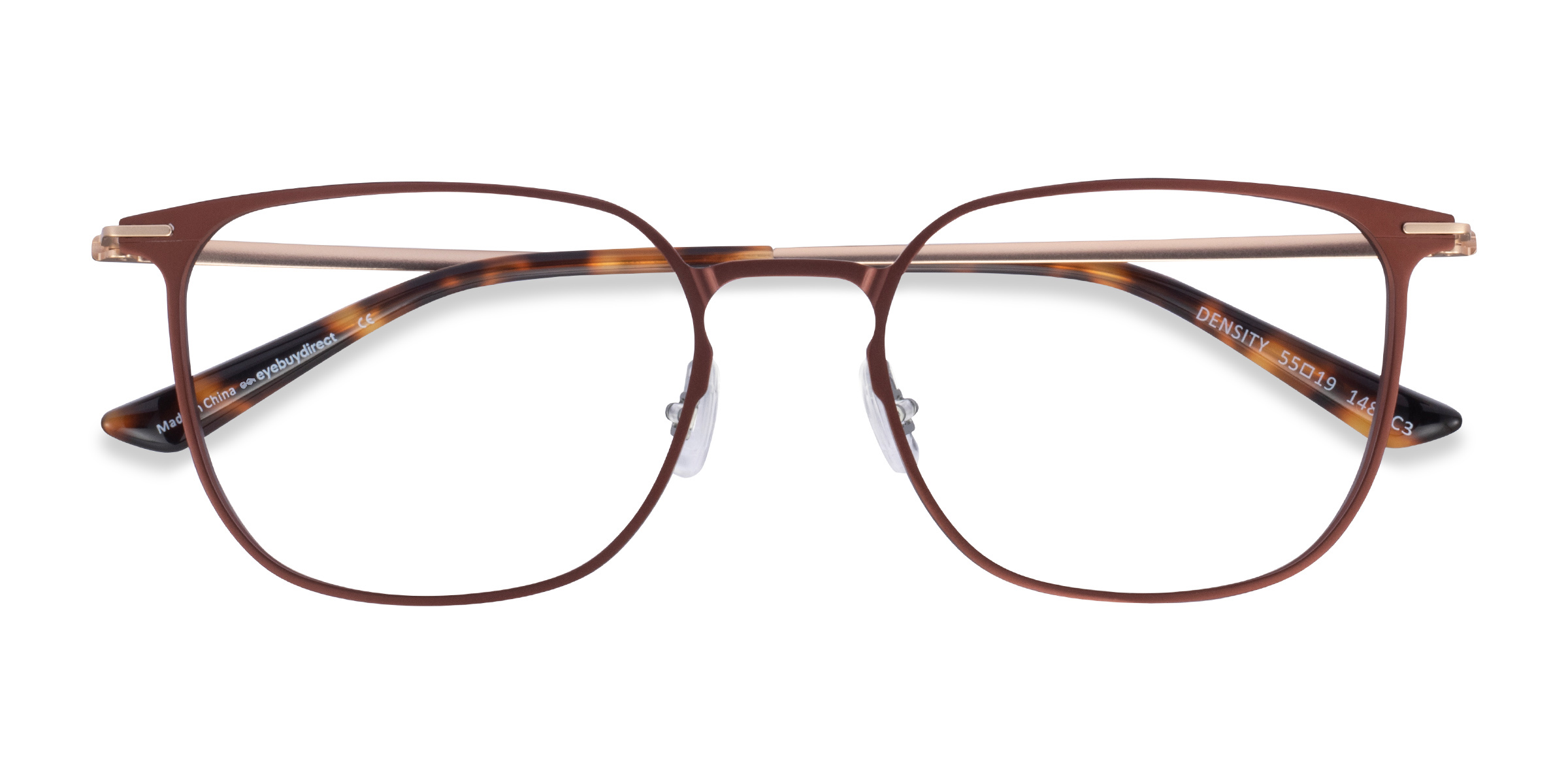 Brown & Gold Density - Titanium Eyeglasses