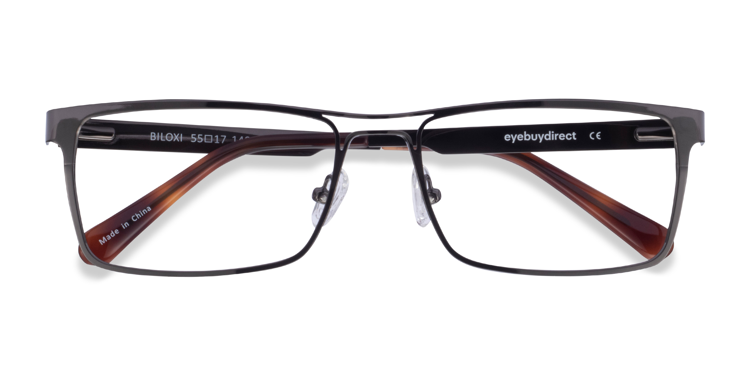 Dark Gunmetal Biloxi - Metal Eyeglasses