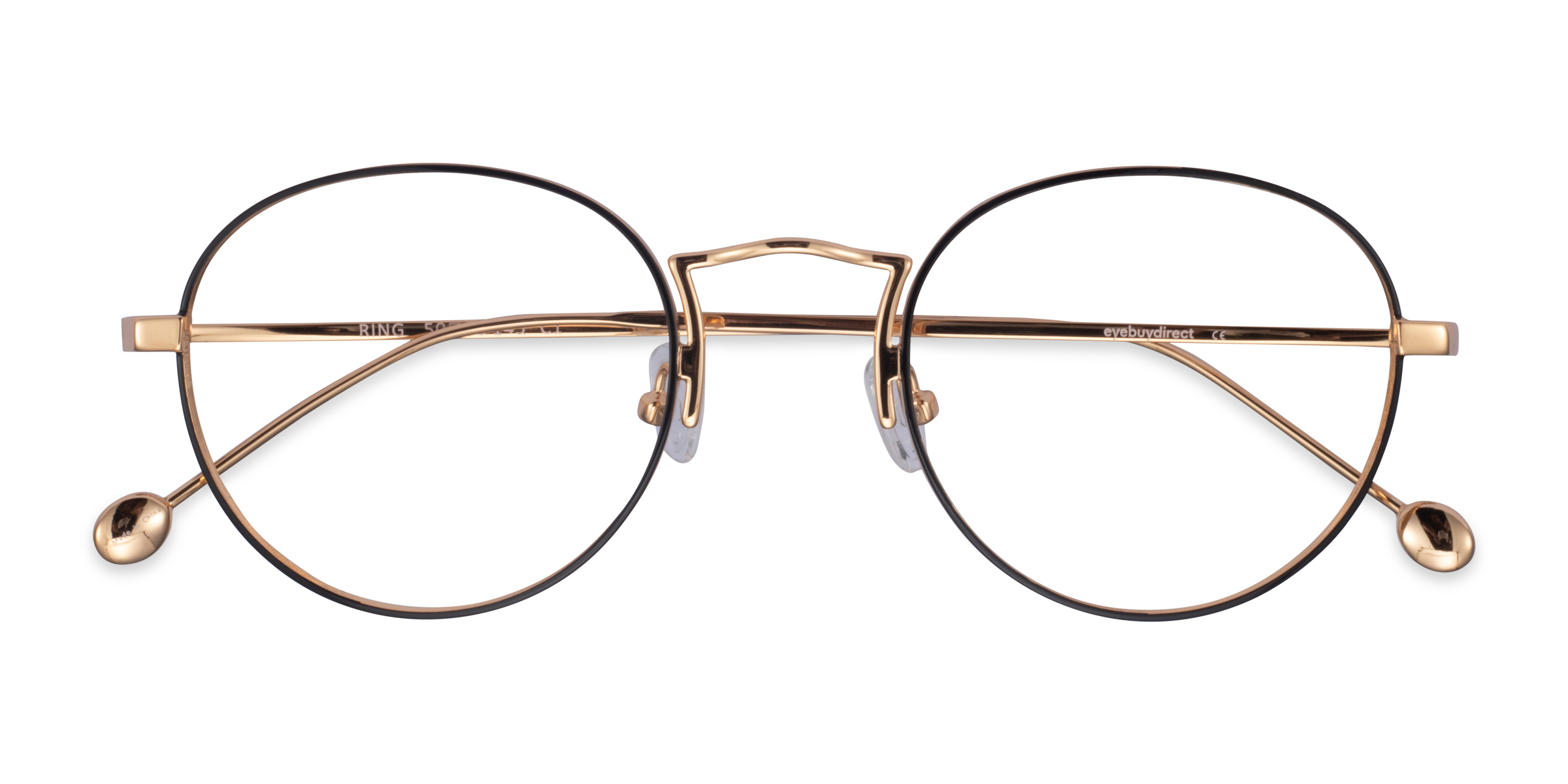 Black Gold Ring - Metal Eyeglasses