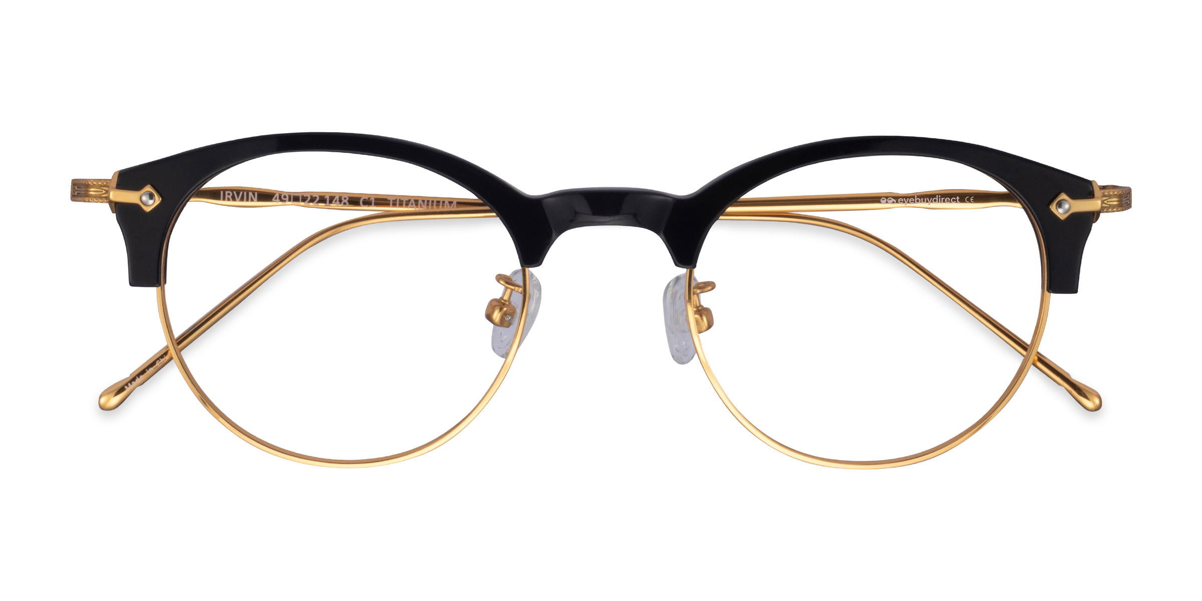 Noir Irvin -  Acetate-metal Lunettes de vue