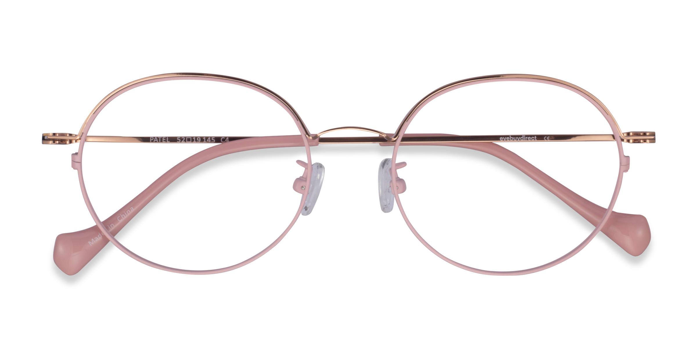 Pink Rose Gold Patel - Metal Eyeglasses
