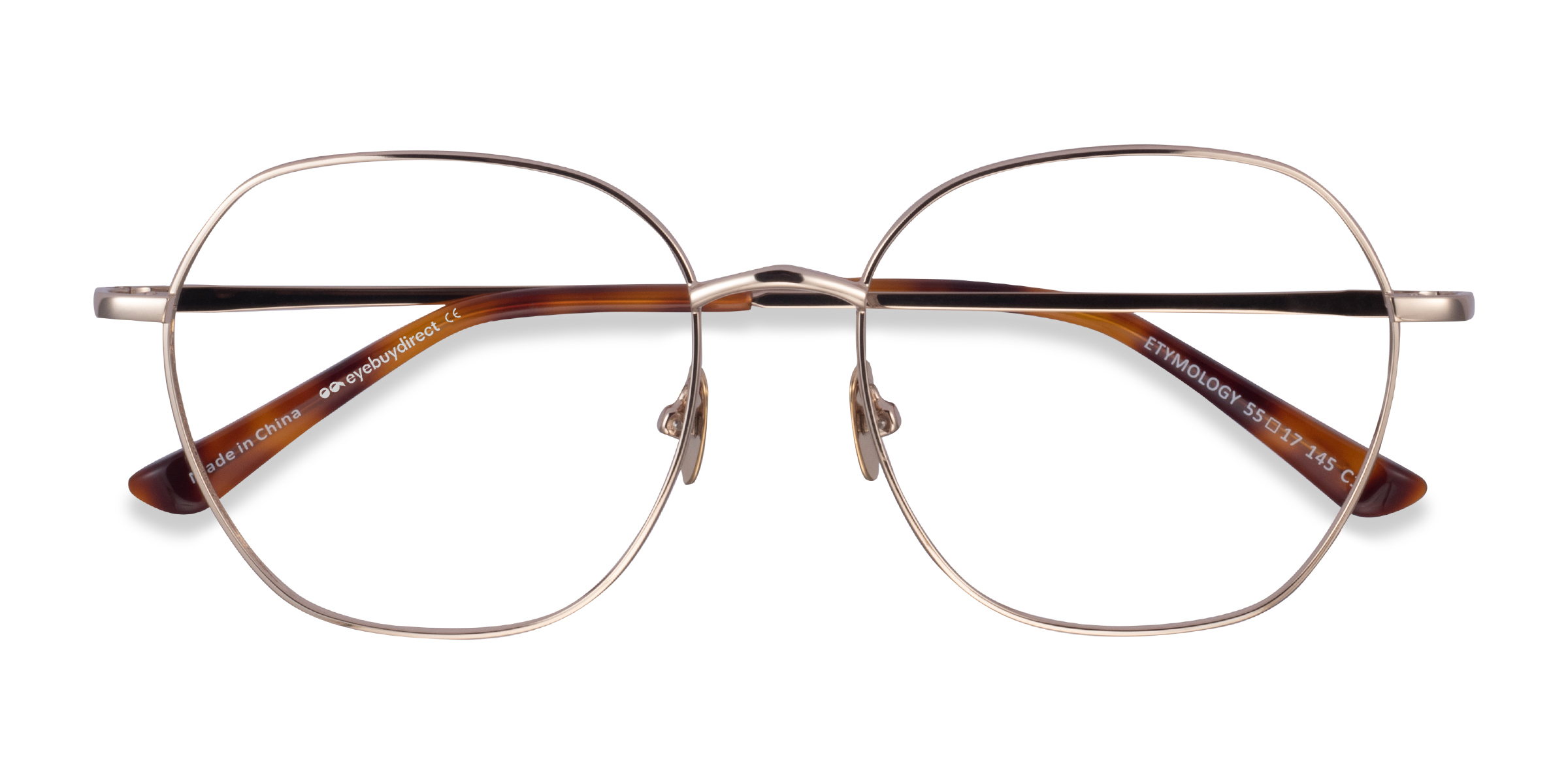 Light Gold Etymology - Métal Lunettes de vue