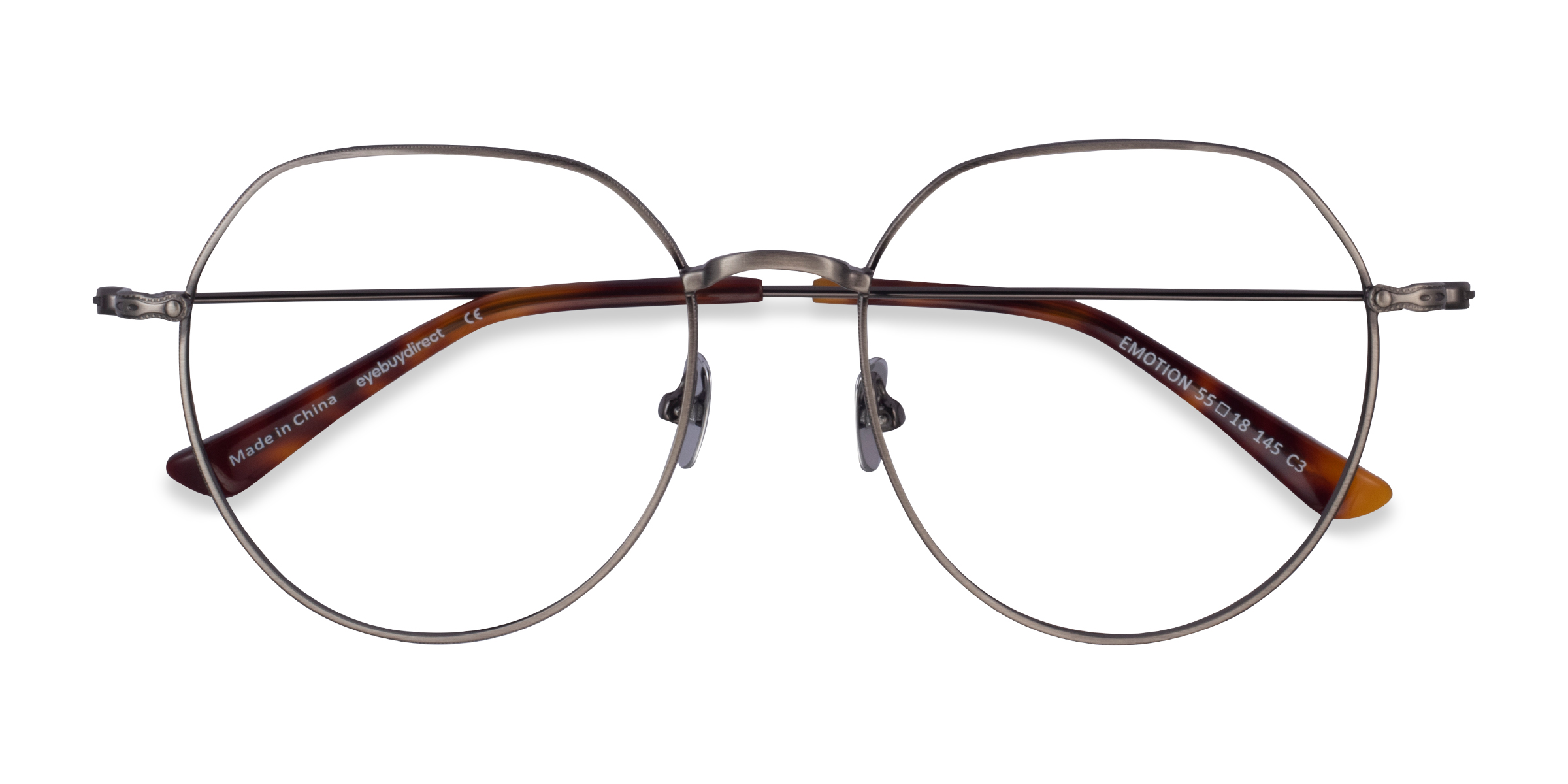 Brushed Gunmetal Emotion - Metal Eyeglasses