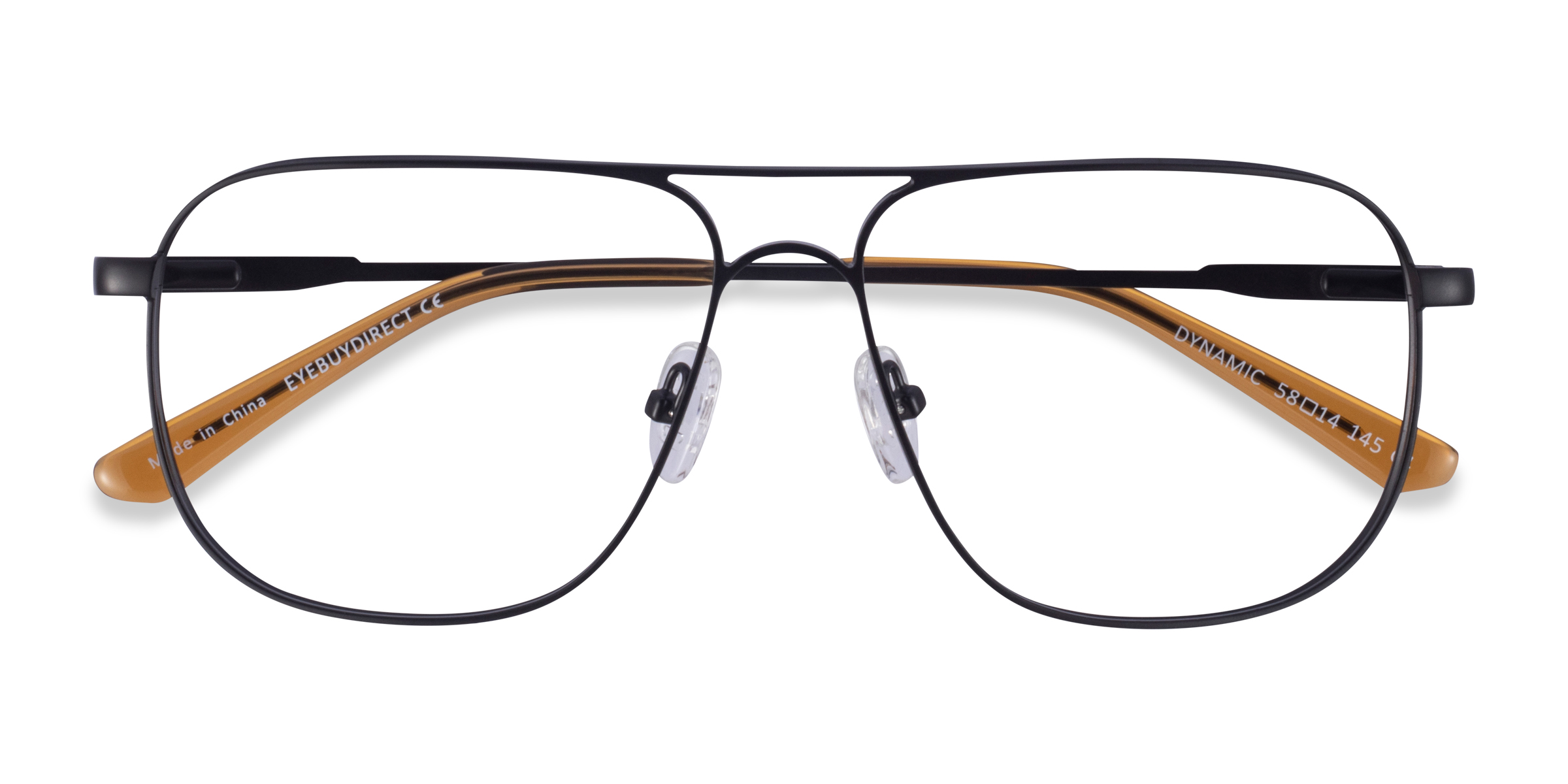 Matte Black Dynamic - Metal Eyeglasses