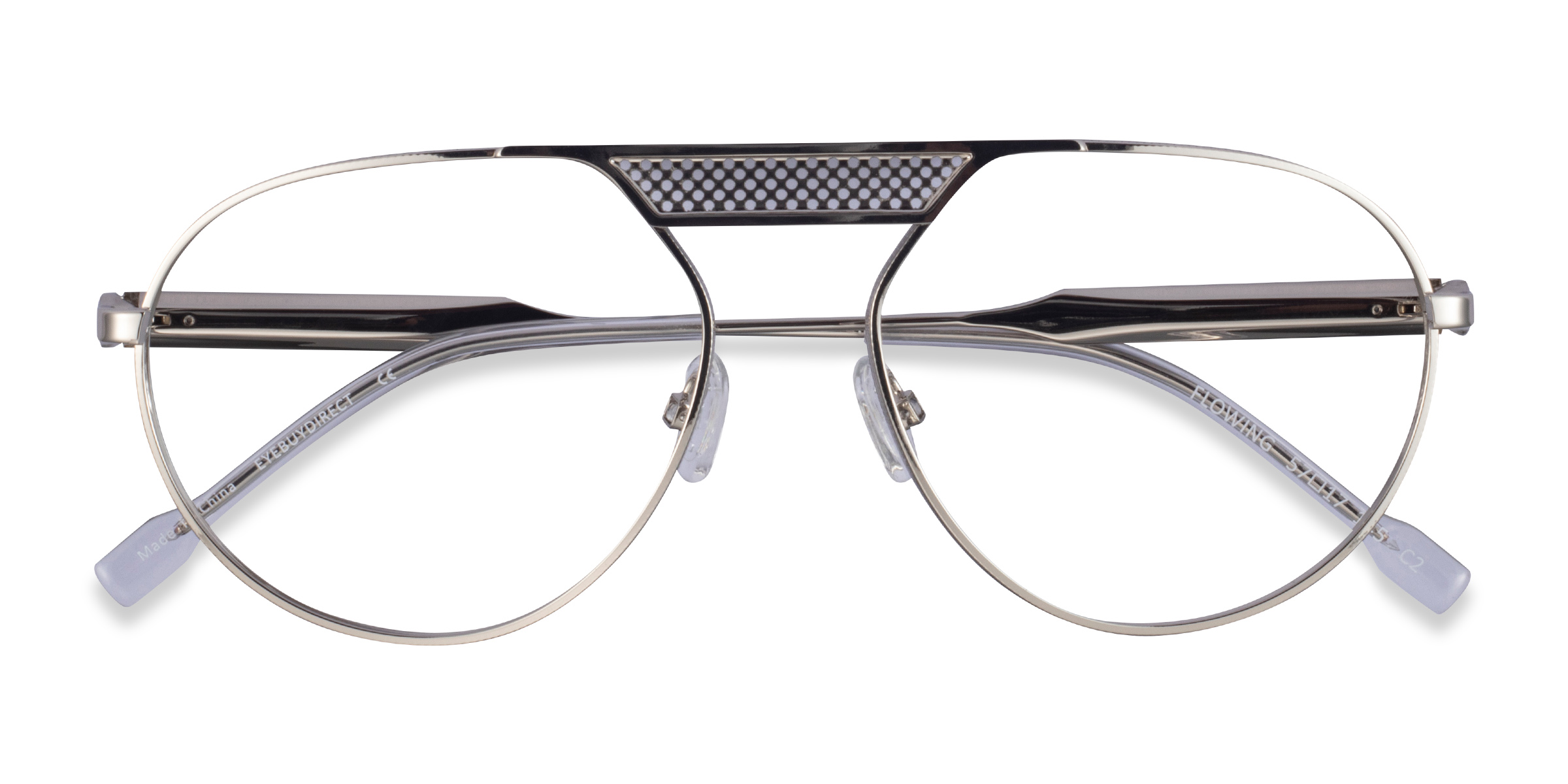 Silver Flowing - Metal Eyeglasses