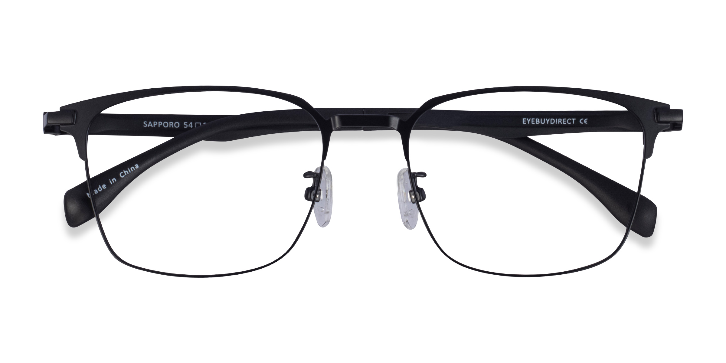 Black Sapporo - Plastic Eyeglasses