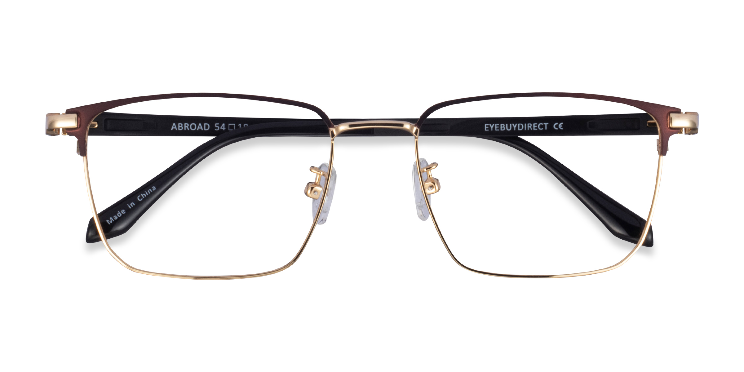 Brown Gold Abroad - Metal Eyeglasses