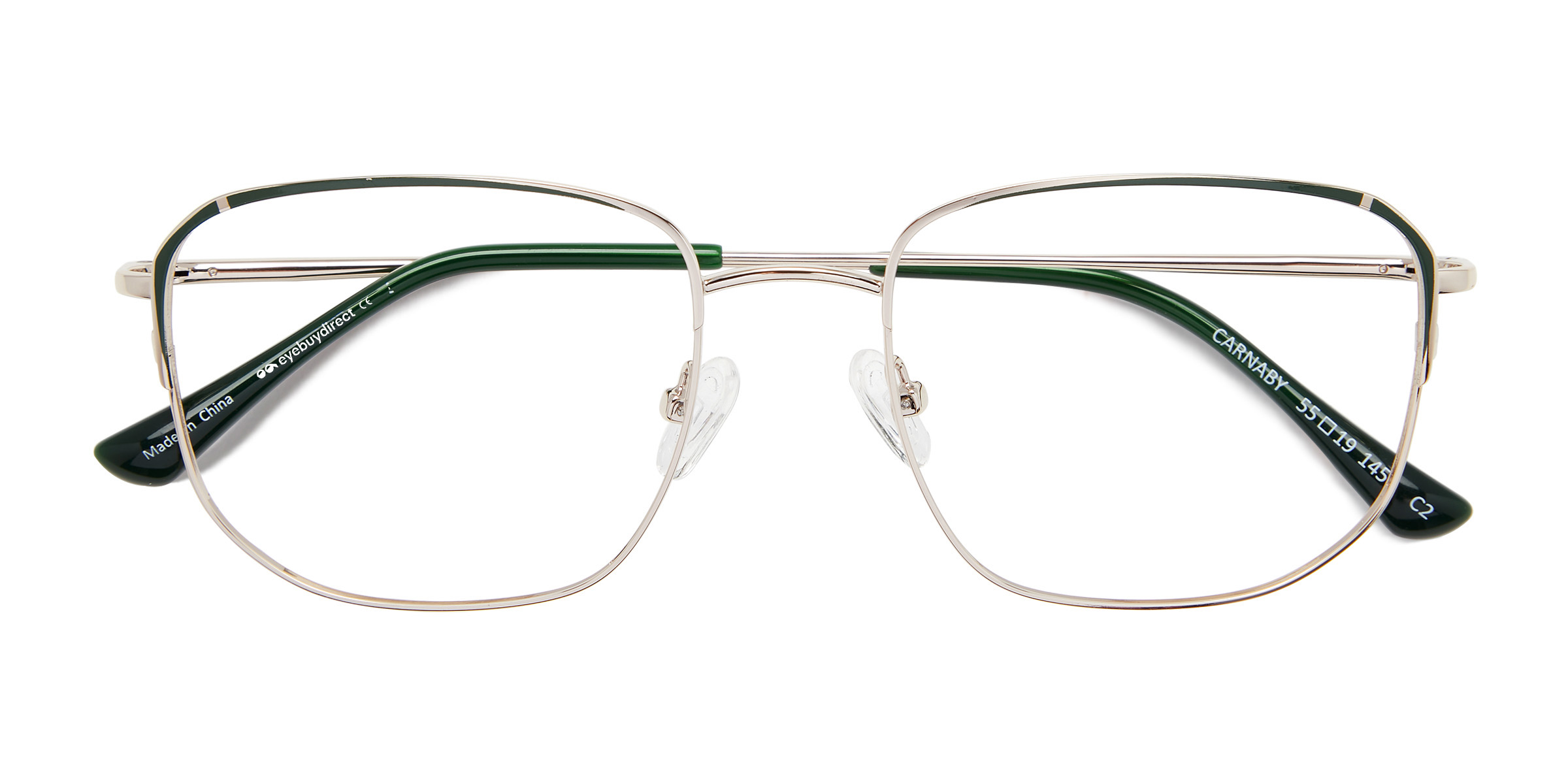 Gold Dark Green Carnaby - Metal Eyeglasses