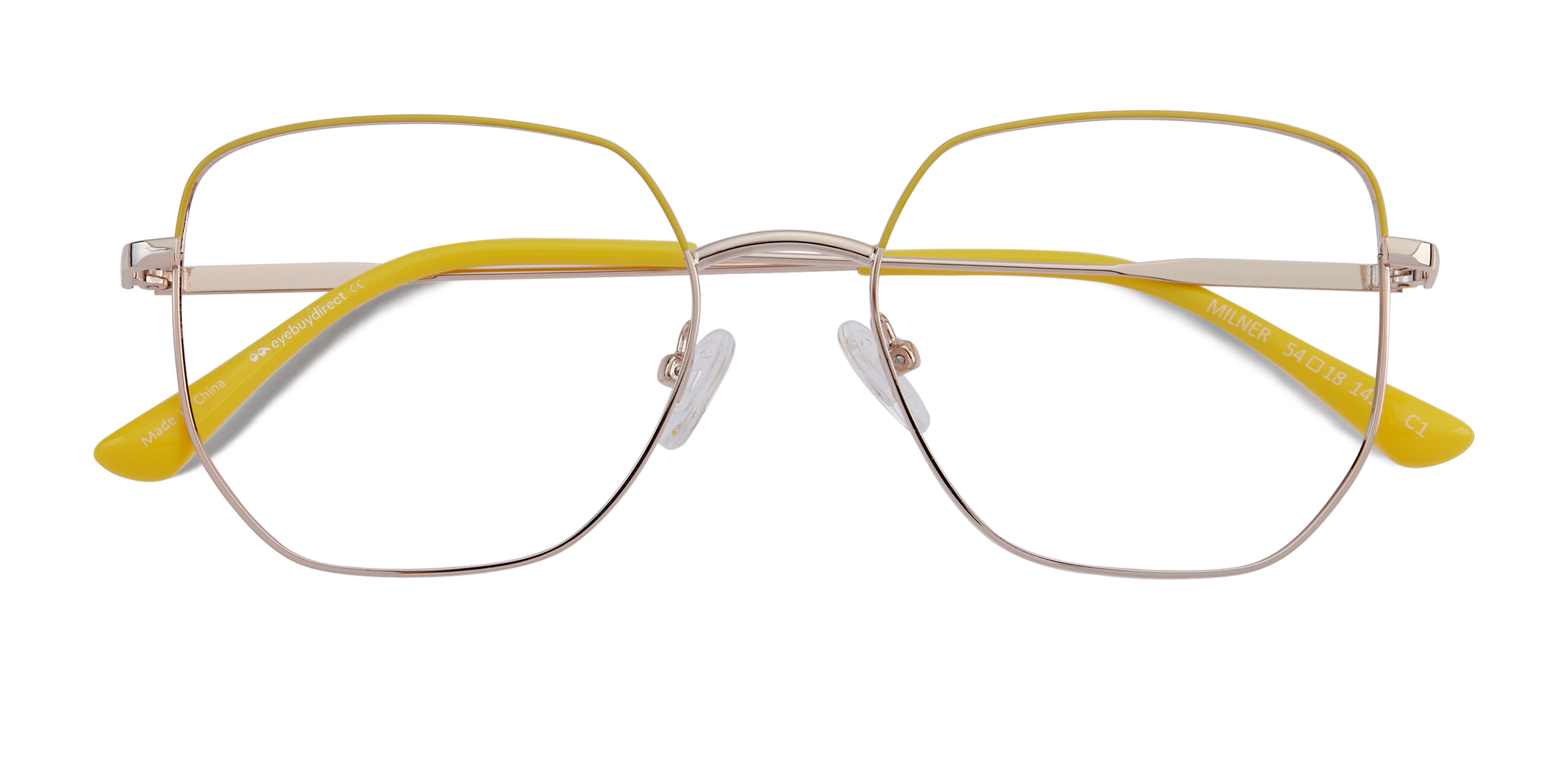 Gold Yellow Milner - Métal Lunettes de vue