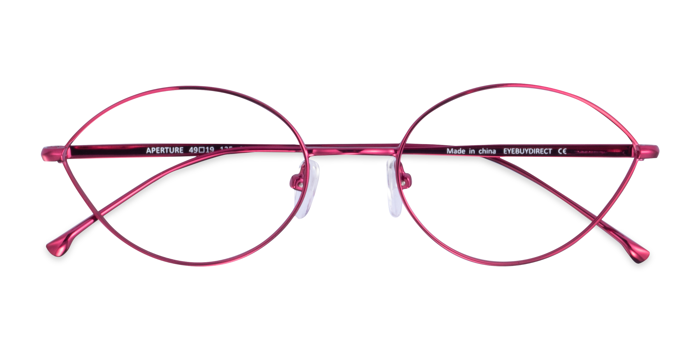 Clear Purple Aperture - Metal Eyeglasses