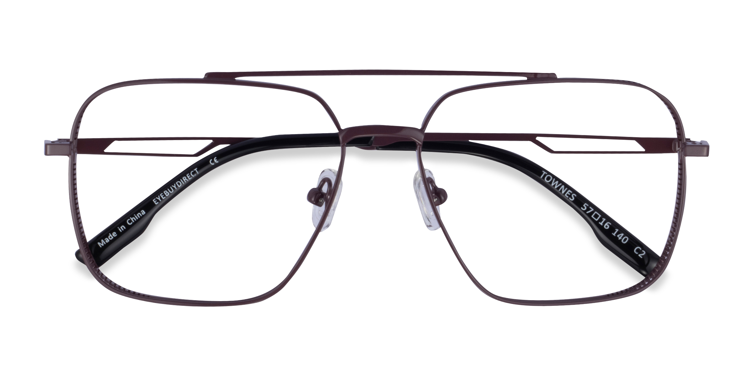 Brown Black Townes -  Metal Eyeglasses