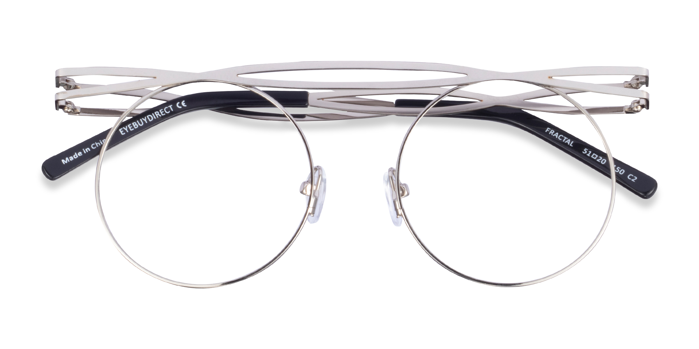 Silver Fractal - Metal Eyeglasses