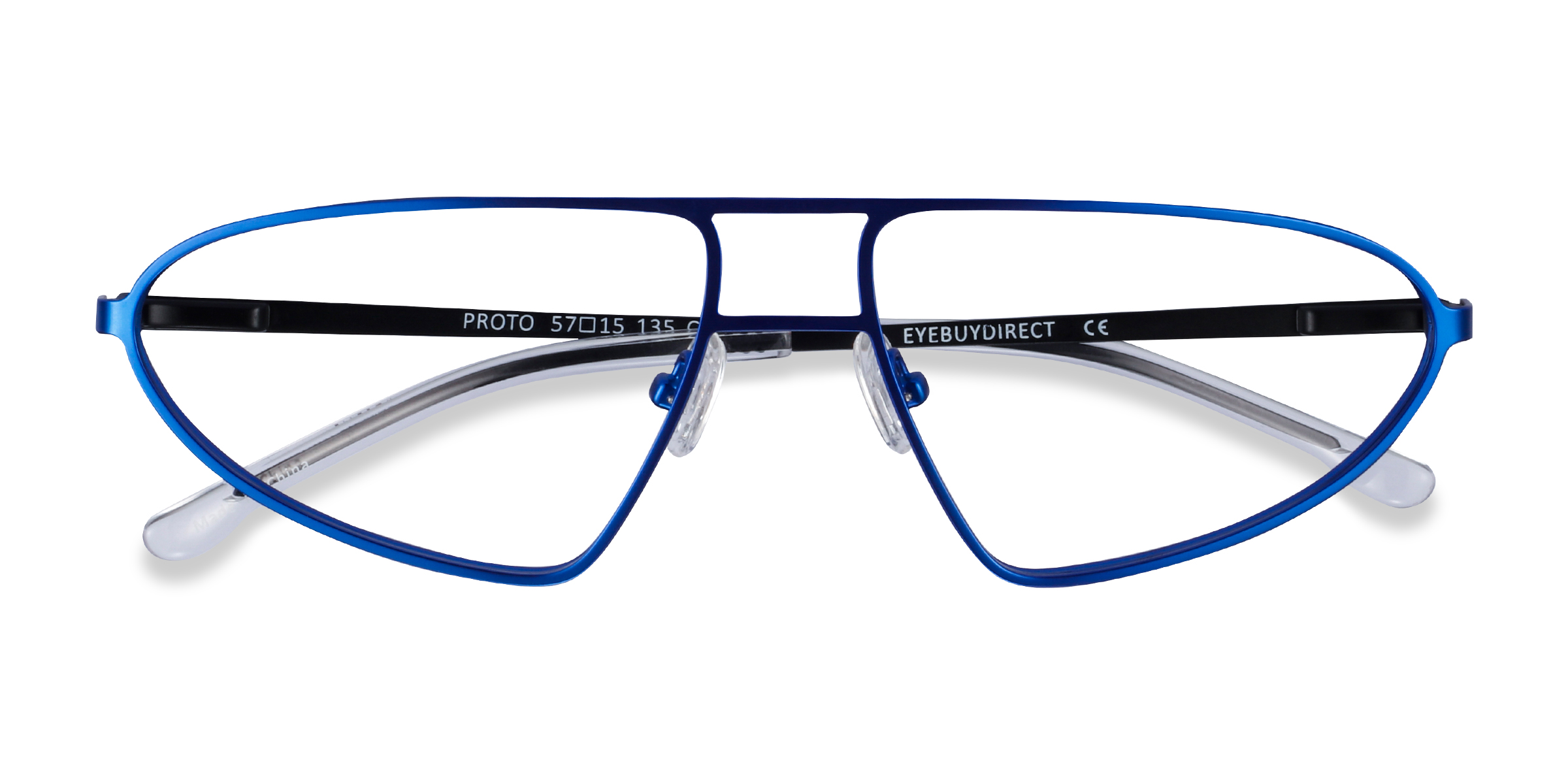 Blue Black Proto - Metal Eyeglasses