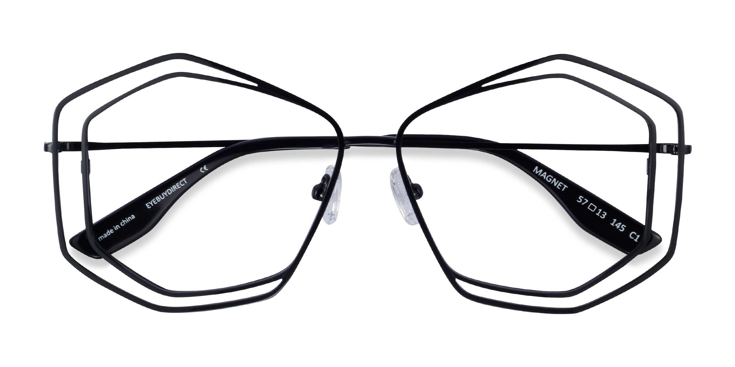 Shiny Black Magnet -  Métal Lunettes de vue