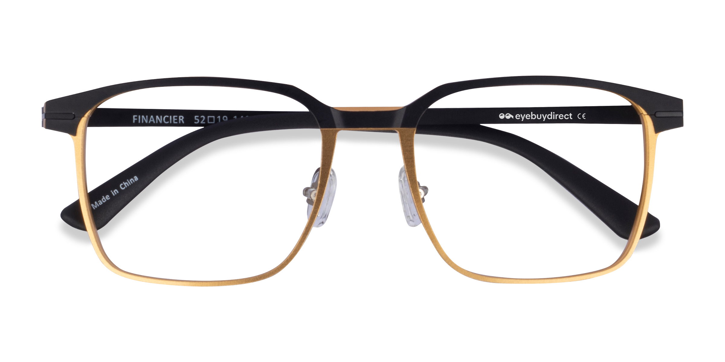 Black Gold Financier -  Métal Lunettes de vue