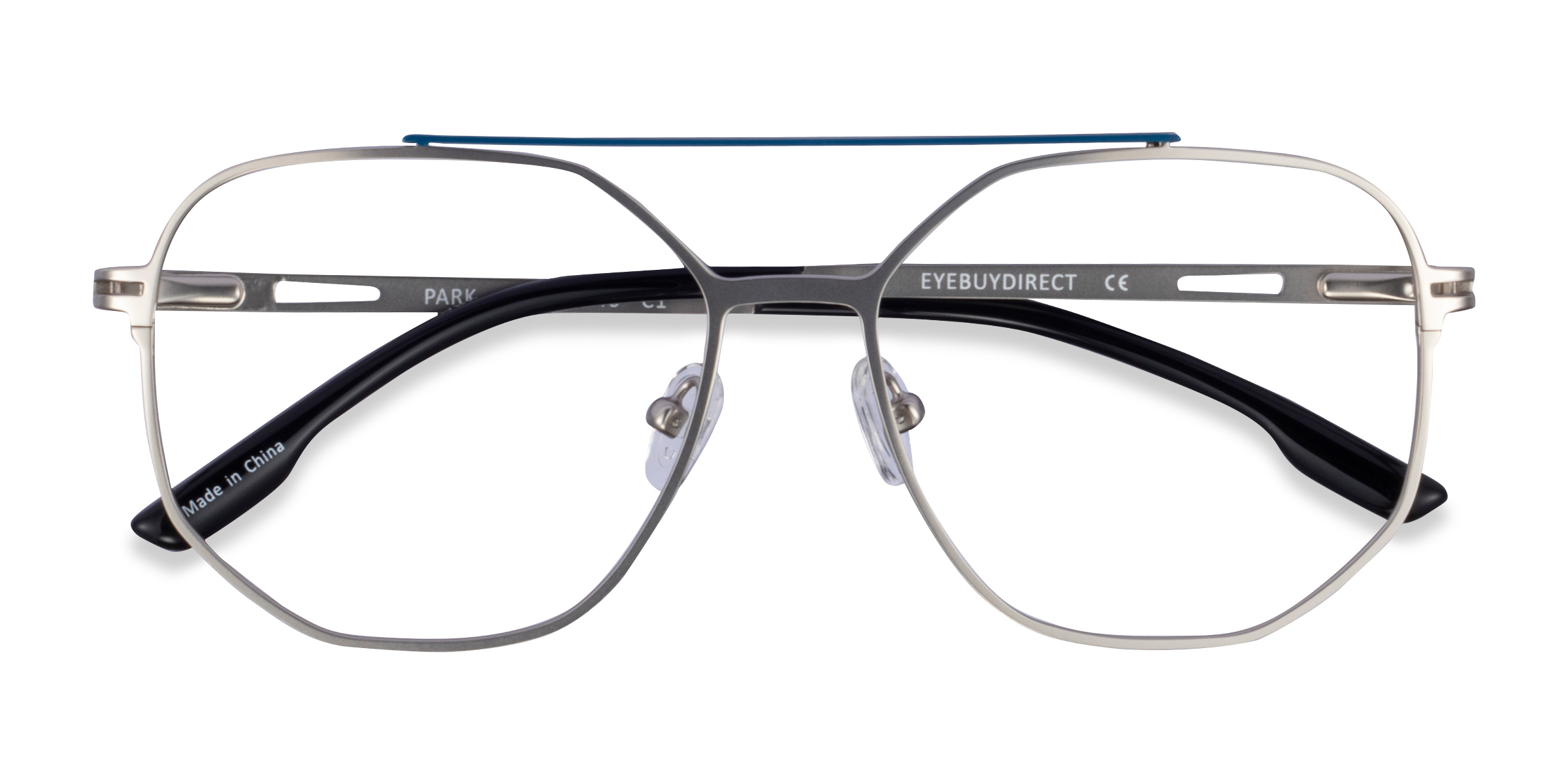 Silver Black Park - Metal Eyeglasses