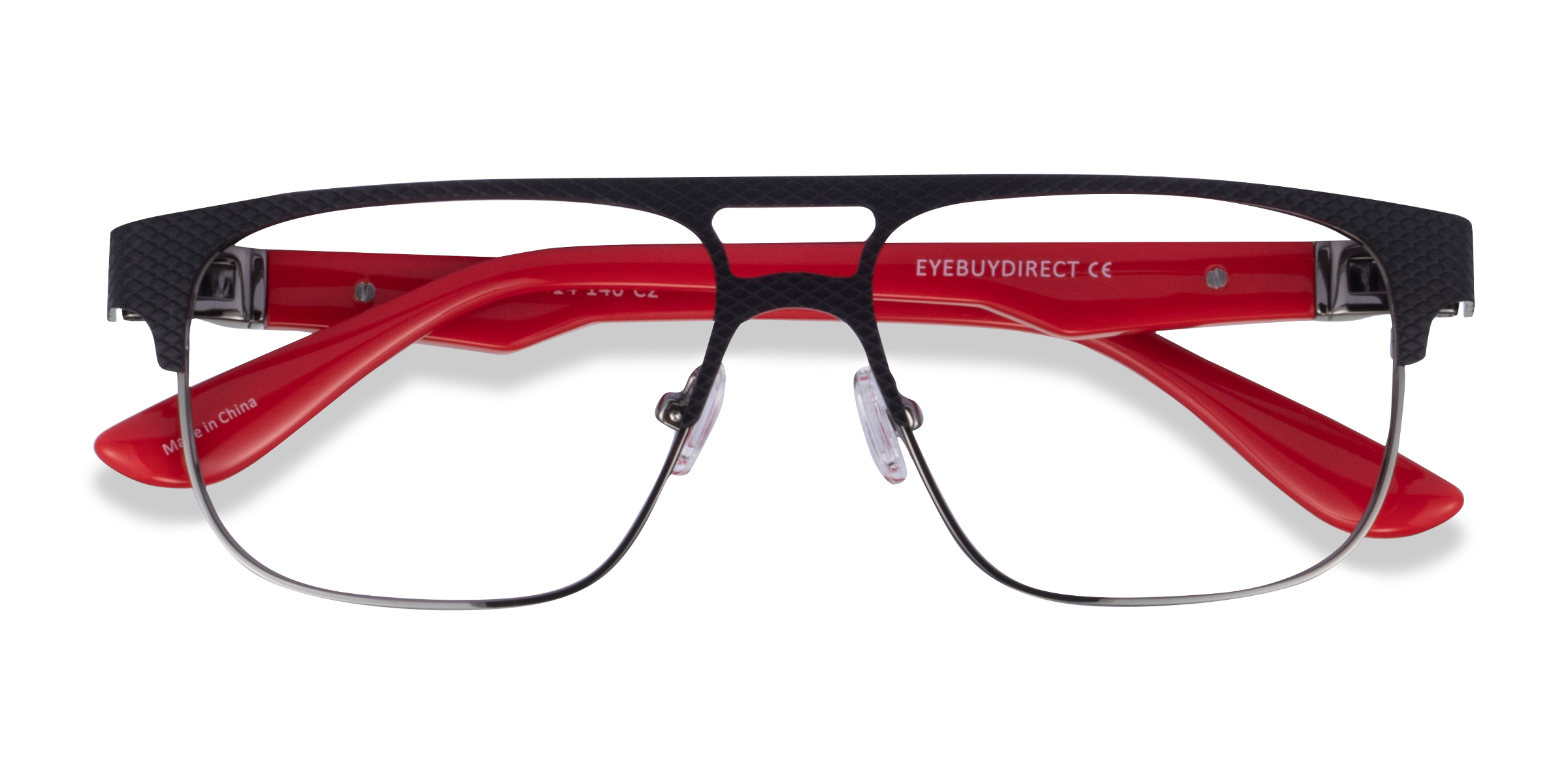 Black Red Cab - Metal Eyeglasses