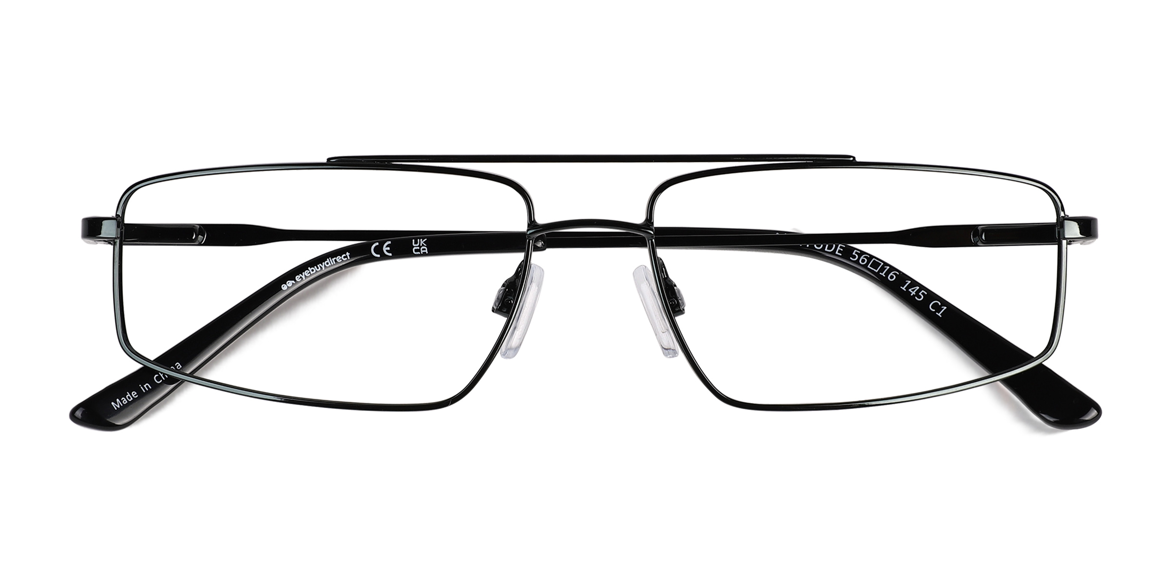 Shiny Black Altitude - Métal Lunettes de vue