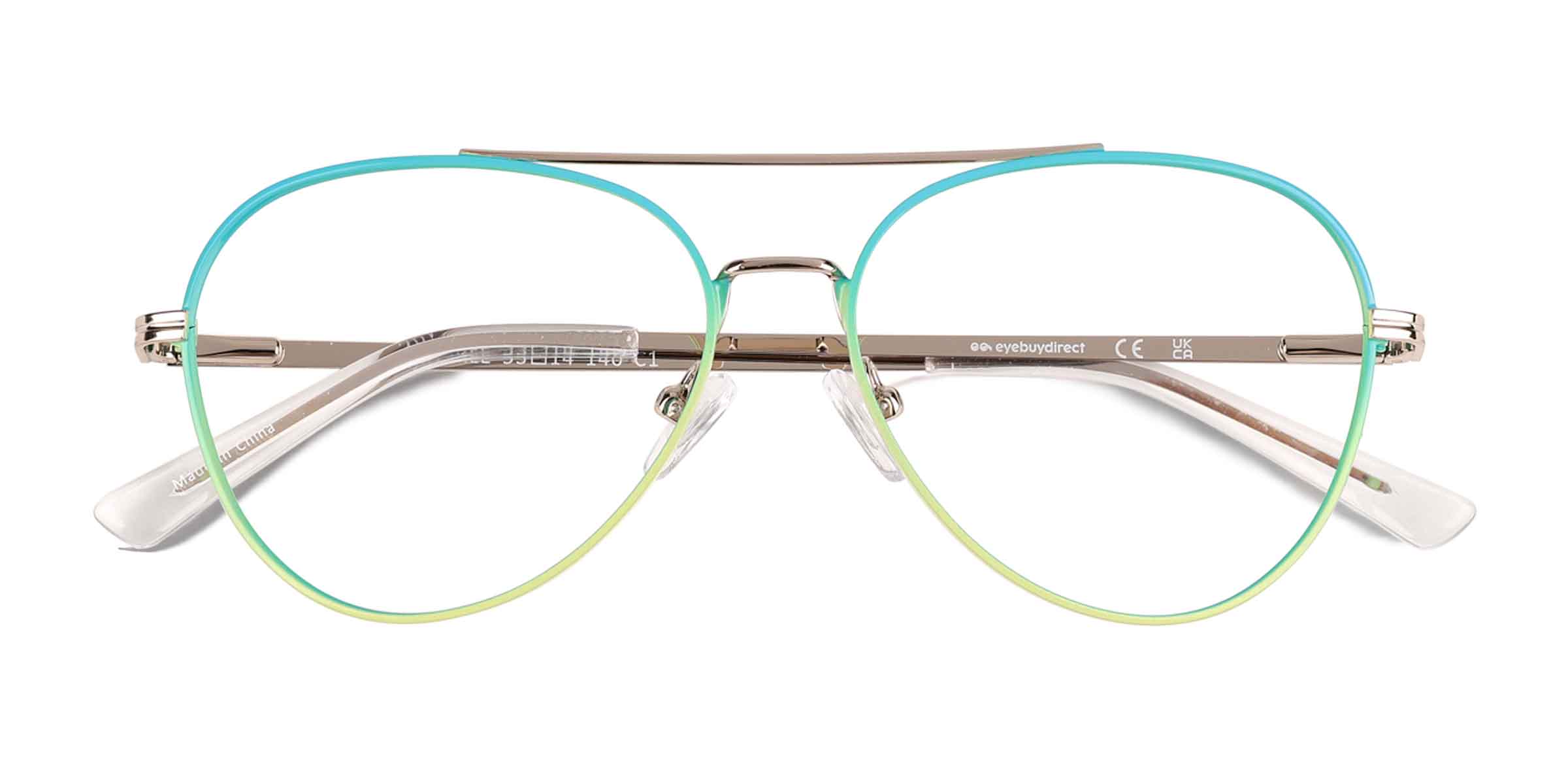 Gradient Blue Sparkle - Metal Eyeglasses