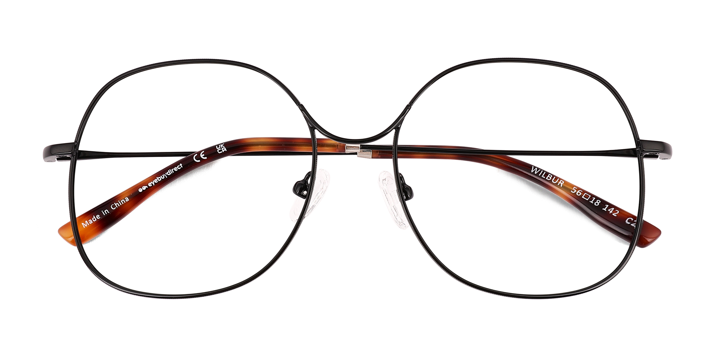 Black Wilbur - Metal Eyeglasses