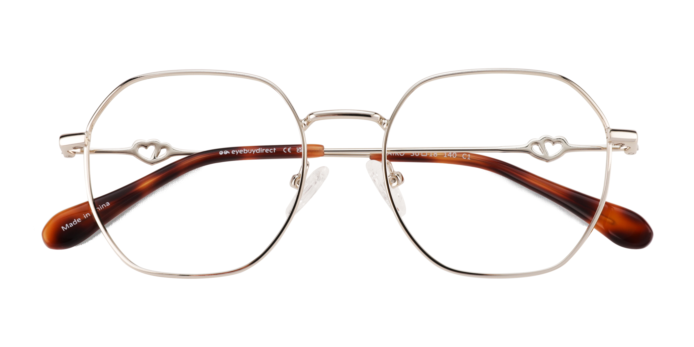 Shiny Gold Aiko - Metal Eyeglasses