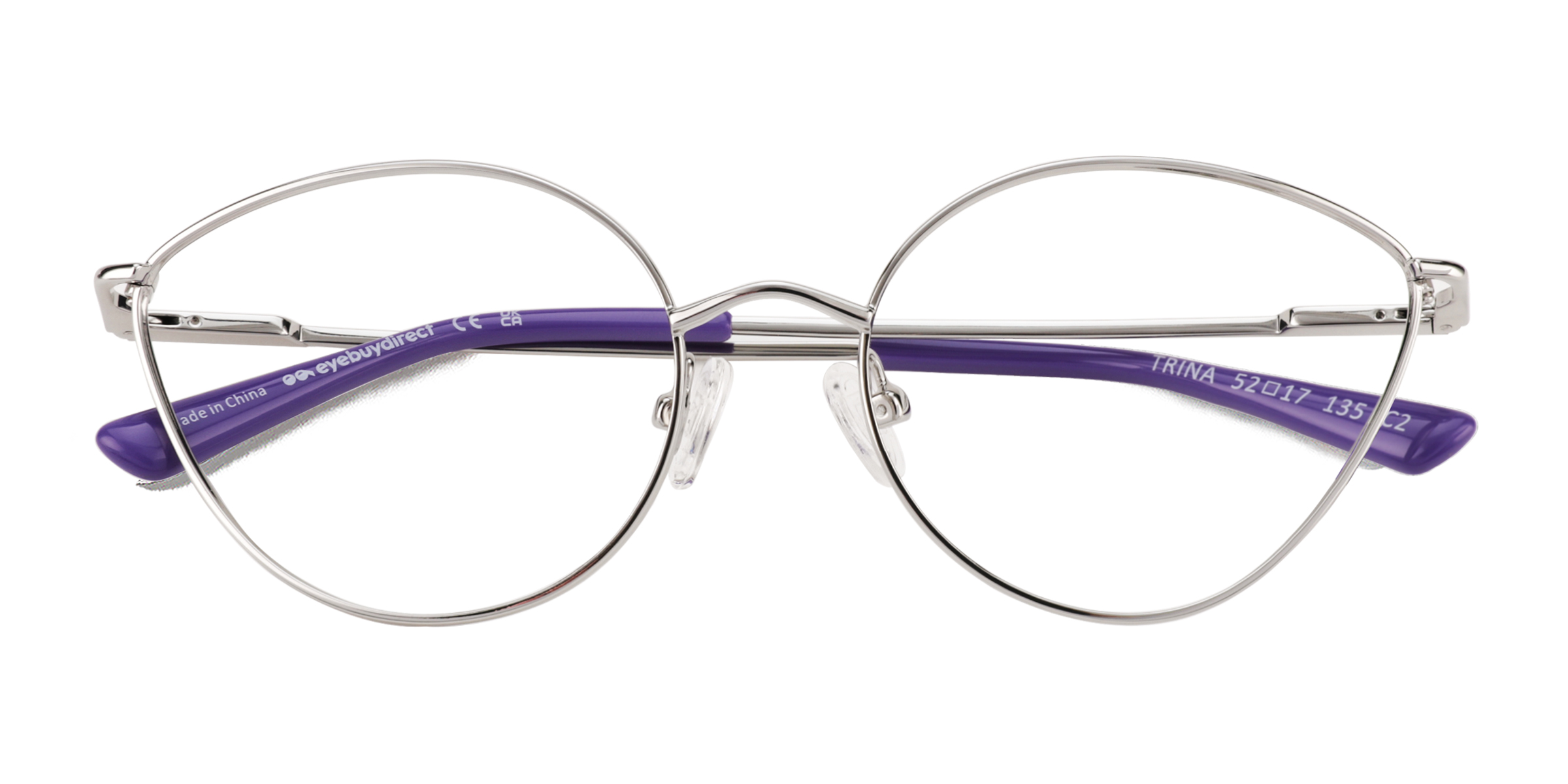 Shiny Silver Trina -  Métal Lunettes de vue