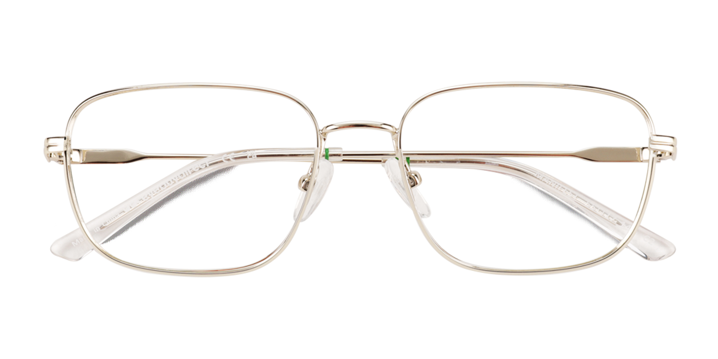 Shiny Gold Manifest - Metal Eyeglasses